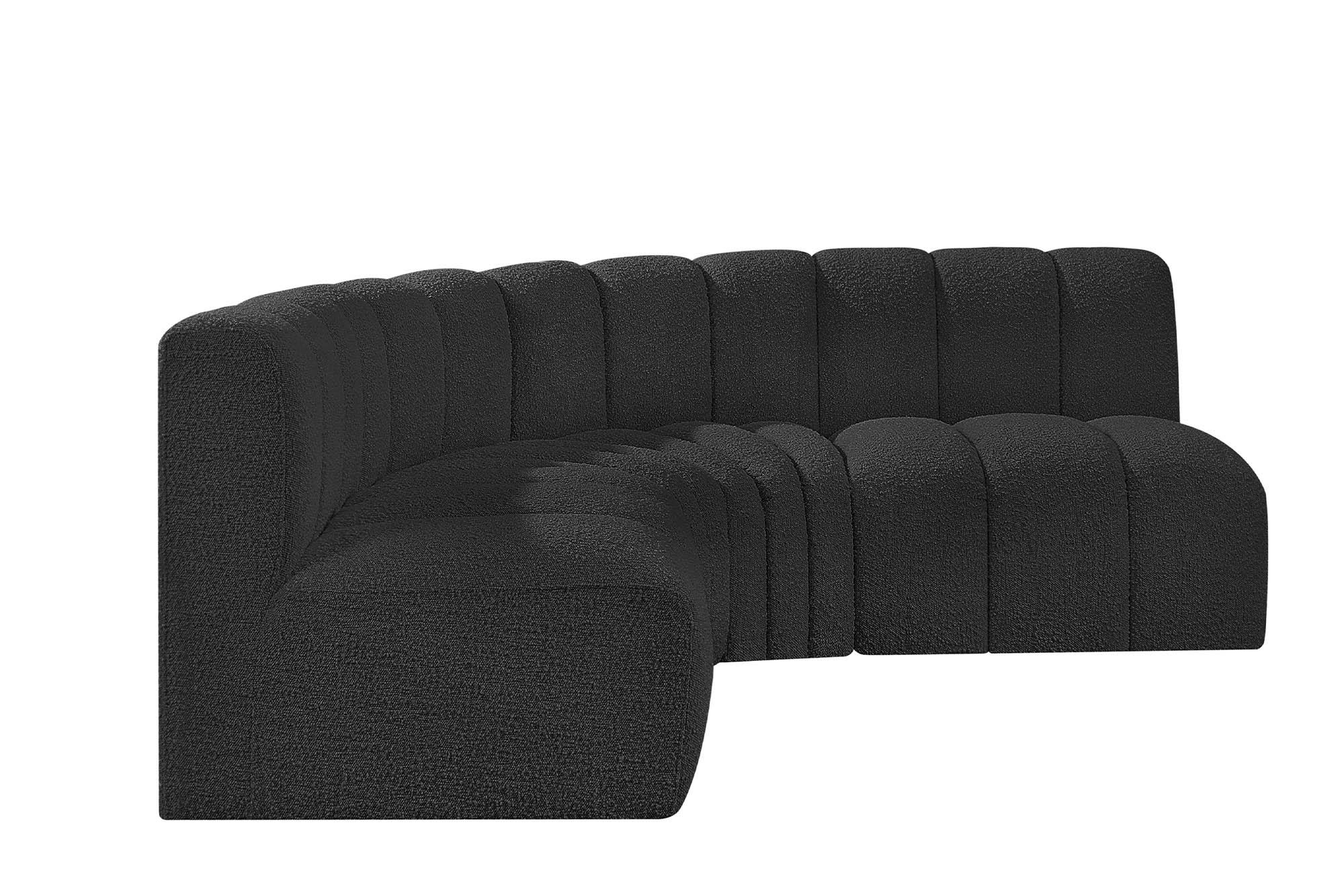 

    
102Black-S4B Meridian Furniture Modular Sectional Sofa

