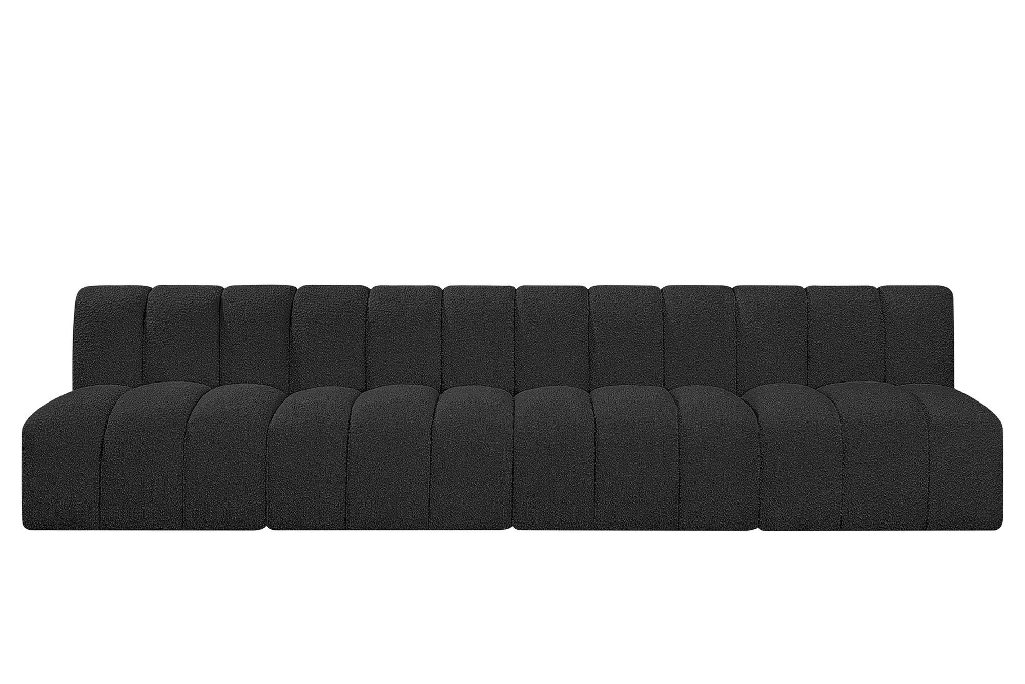 

        
Meridian Furniture ARC 102Black-S4E Modular Sectional Sofa Black Boucle 094308297279
