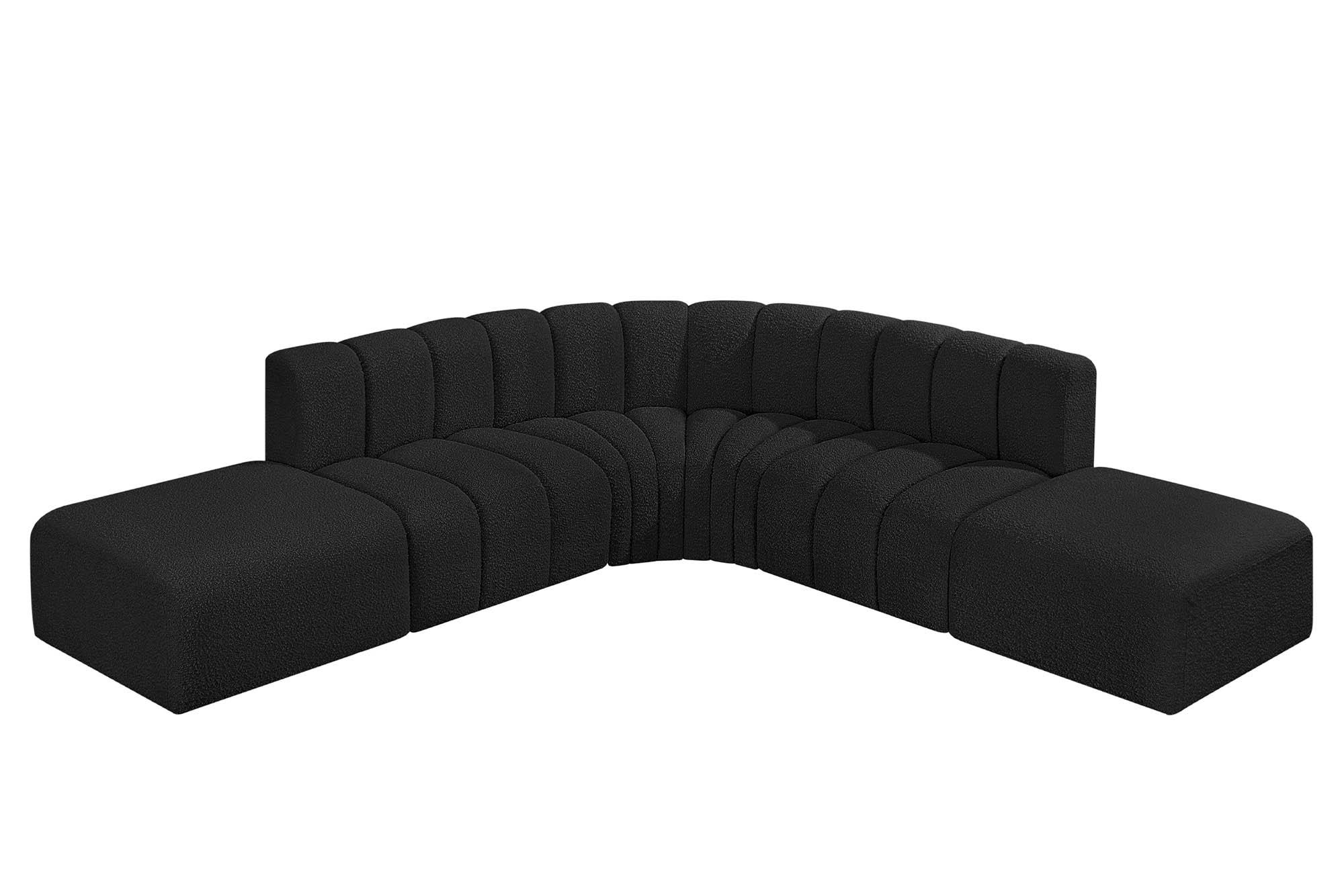 

        
Meridian Furniture ARC 102Black-S6C Modular Sectional Sofa Black Boucle 094308297354
