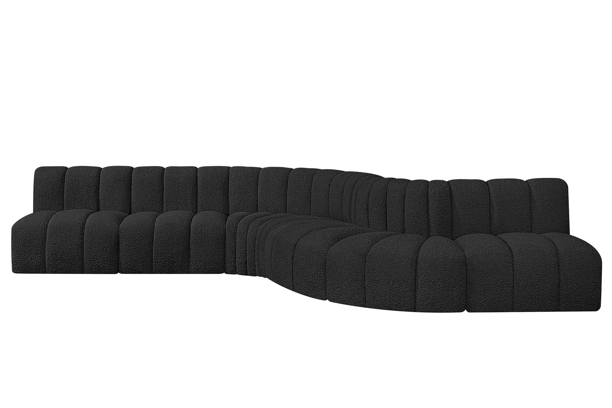 

    
102Black-S7C Meridian Furniture Modular Sectional Sofa
