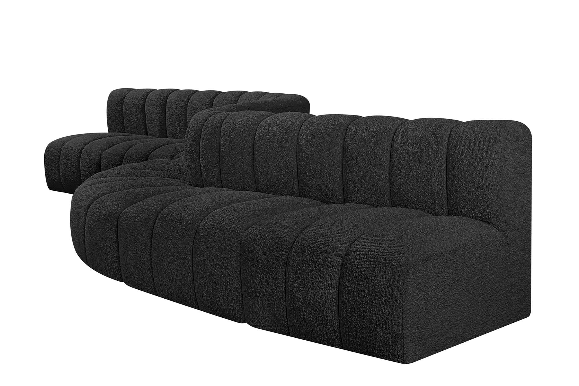 

        
Meridian Furniture ARC 102Black-S8C Modular Sectional Sofa Black Boucle 094308297422

