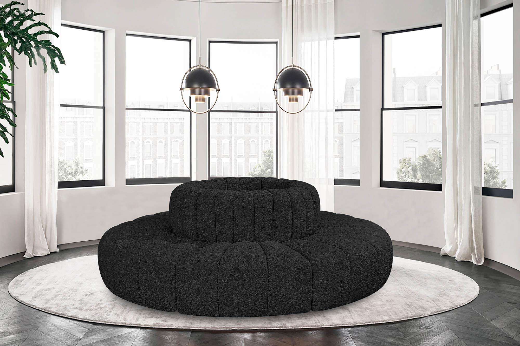 

    
Black Boucle Channel Tufted Modular Sectional ARC 102Black-S8D Meridian Modern
