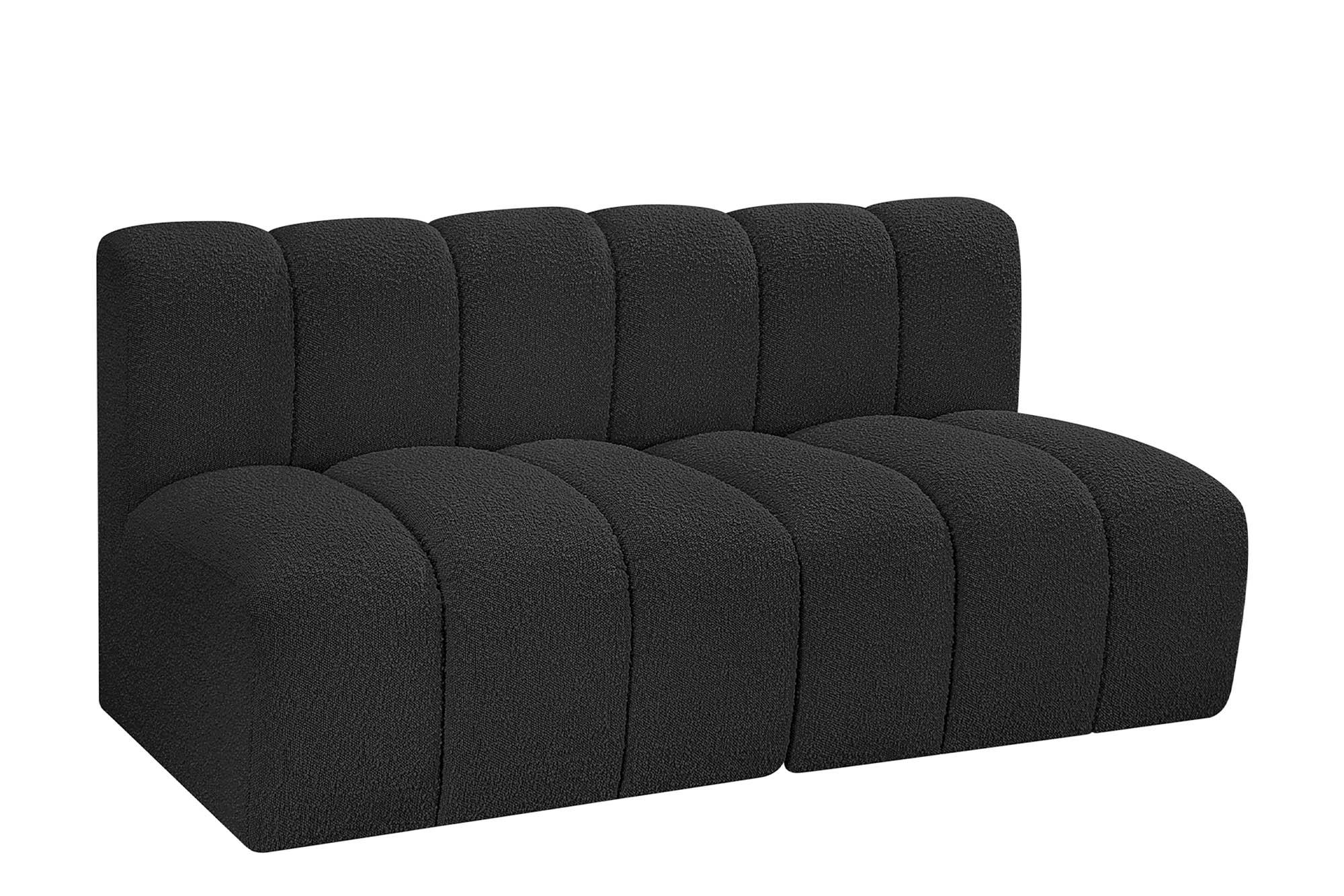 Contemporary, Modern Modular Sofa ARC 102Black-S2A 102Black-S2A in Black 