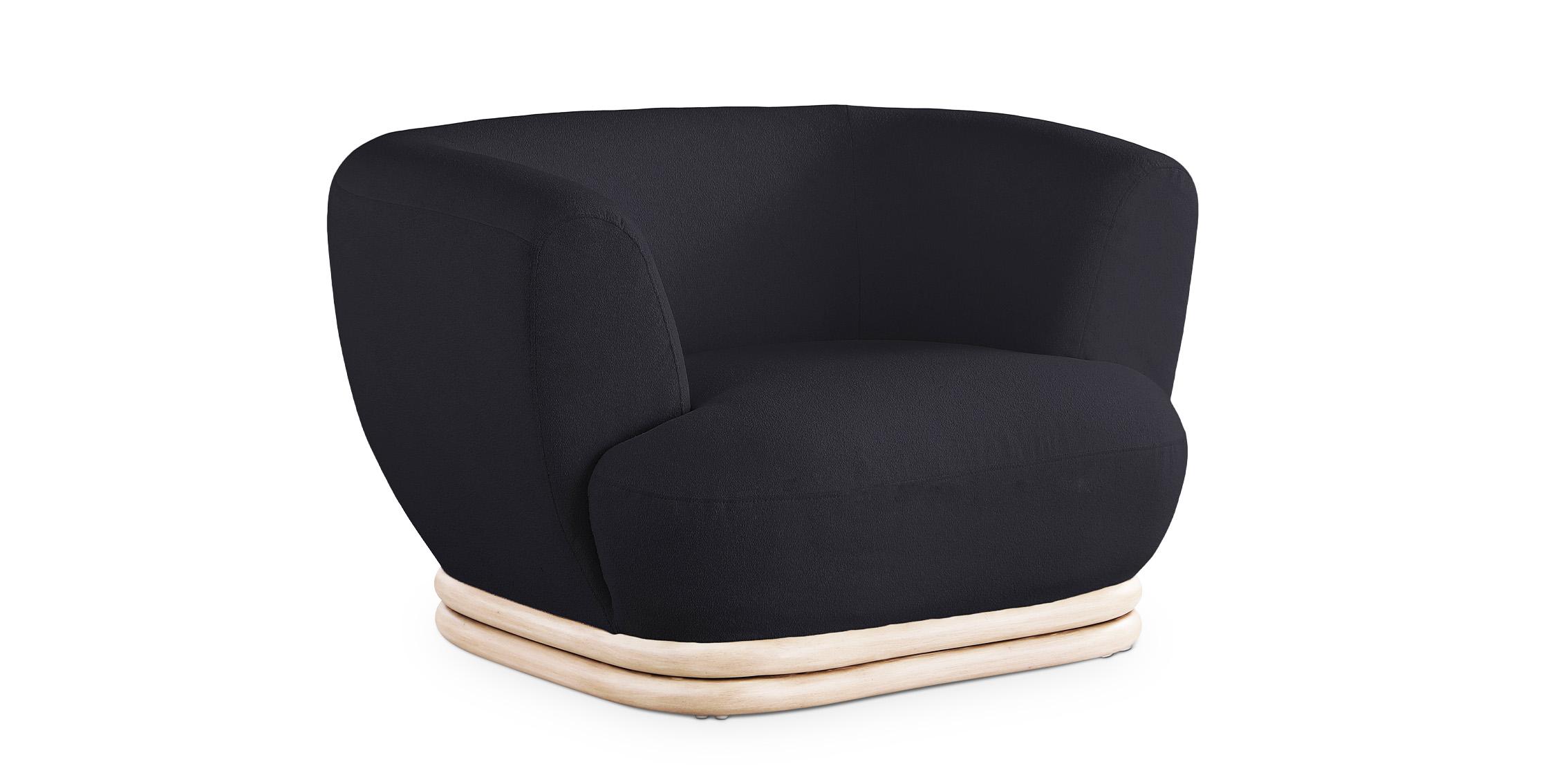 

    
Black Boucle Fabric Arm Chair KIPTON 648Black-C Meridian Mid-Century Modern
