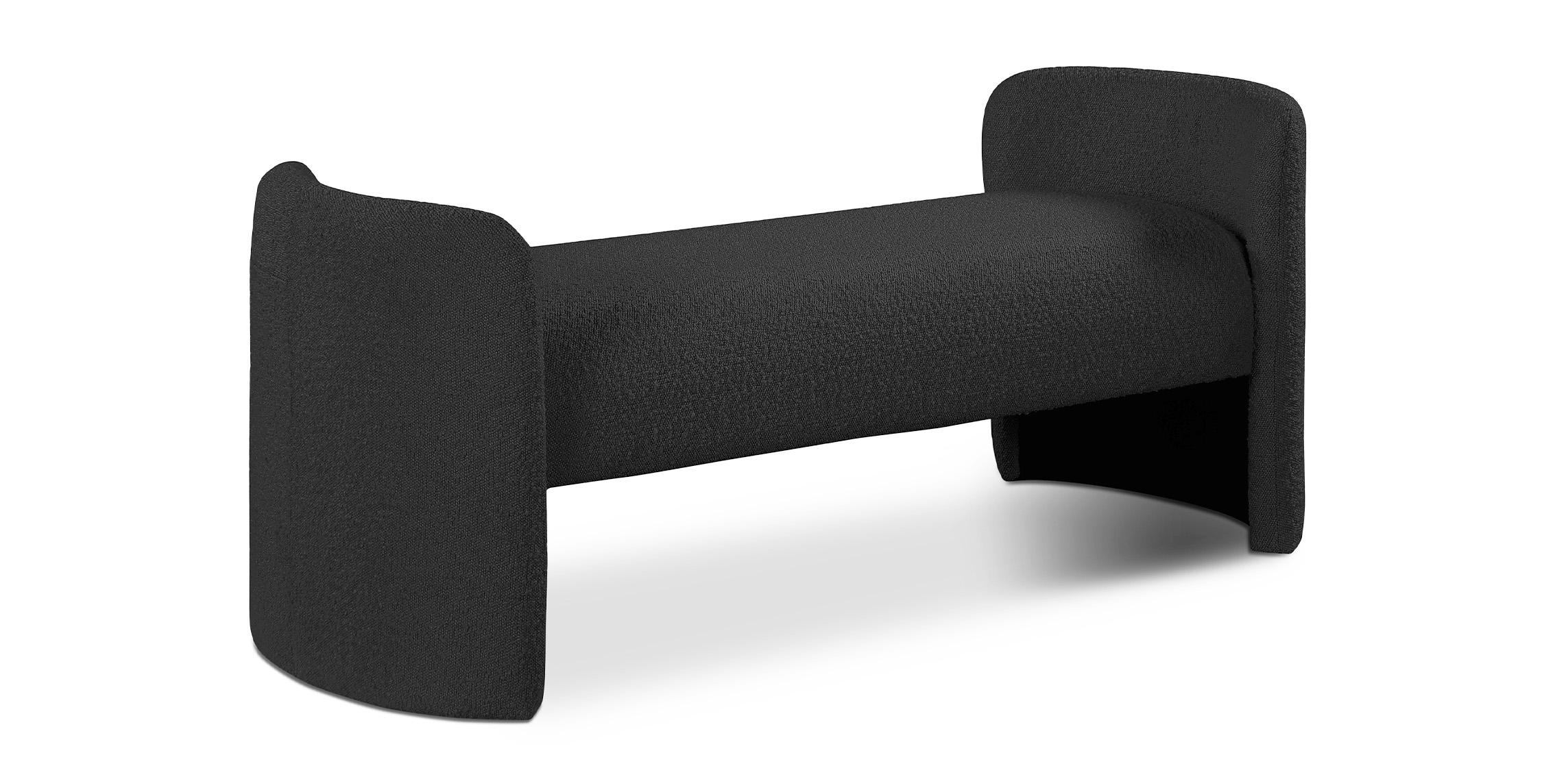 

    
Black Boucle Fabric Bench PEYTON 117Black Meridian Modern Contemporary
