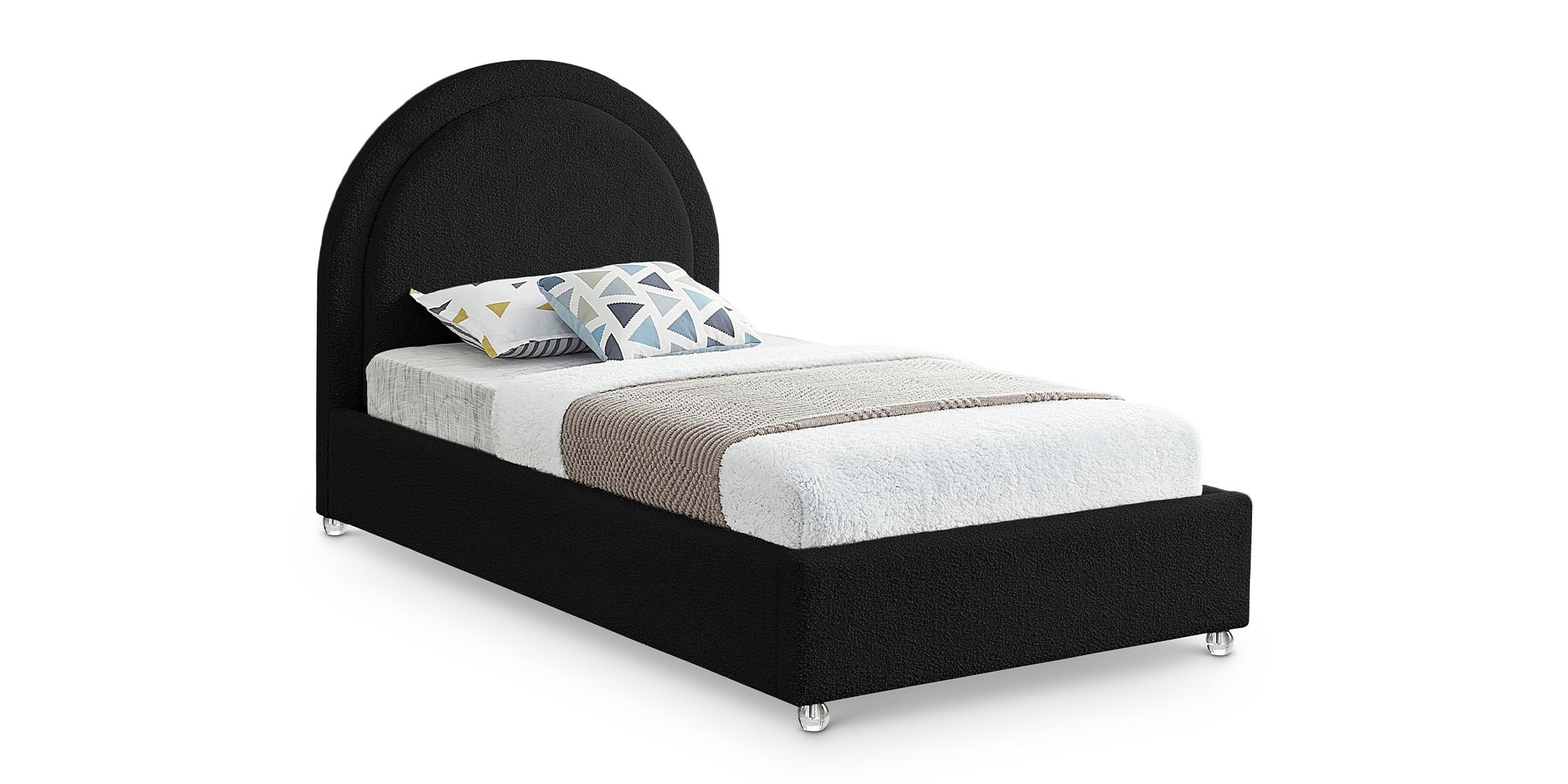Contemporary, Modern Platform Bed MILO MiloBlack-T MiloBlack-T in Black 