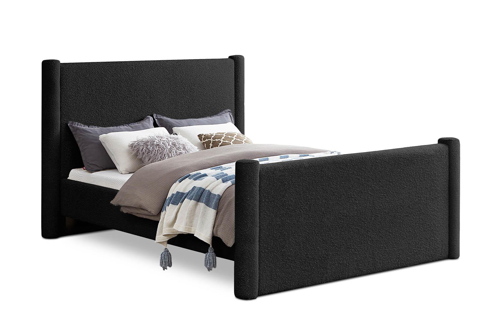 

    
Black Boucle Full Bed ELIAS B1299Black-F Meridian Contemporary Modern
