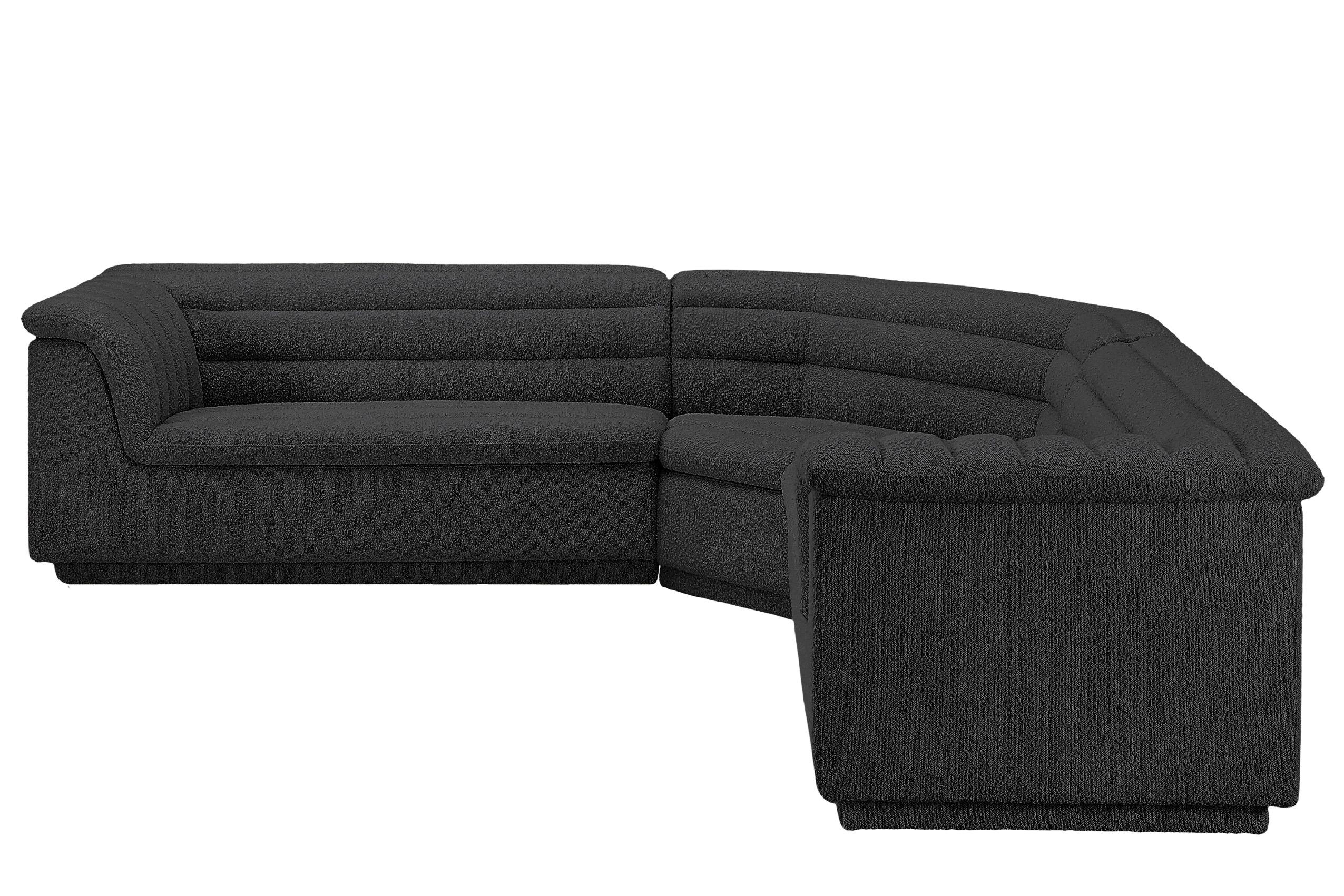 

        
Meridian Furniture CASCADE 193Black-Sectional Modular Sectional Black Boucle 94308304687
