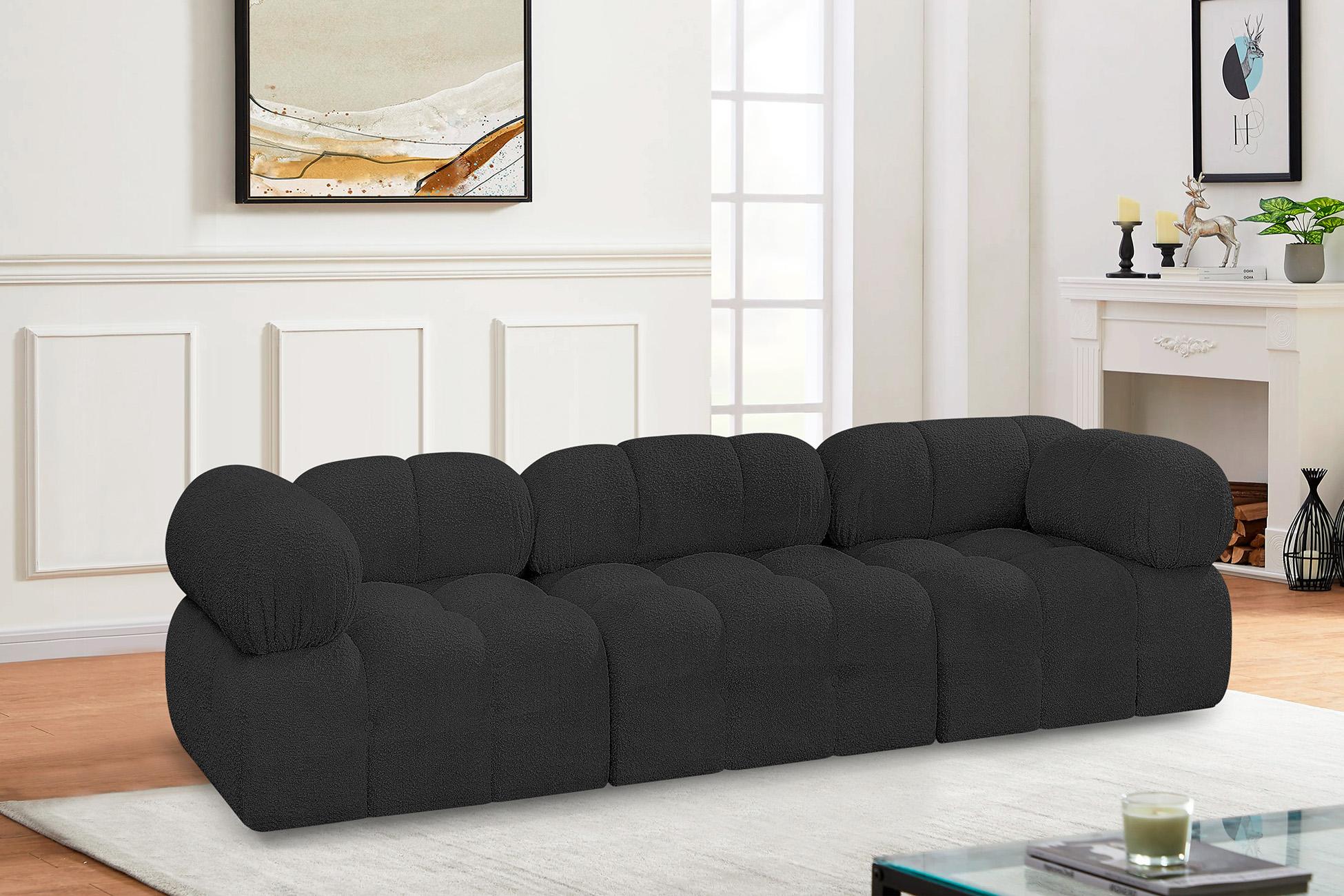 

    
Black Boucle Modular Sofa AMES 611Black-S102A Meridian Modern Contemporary
