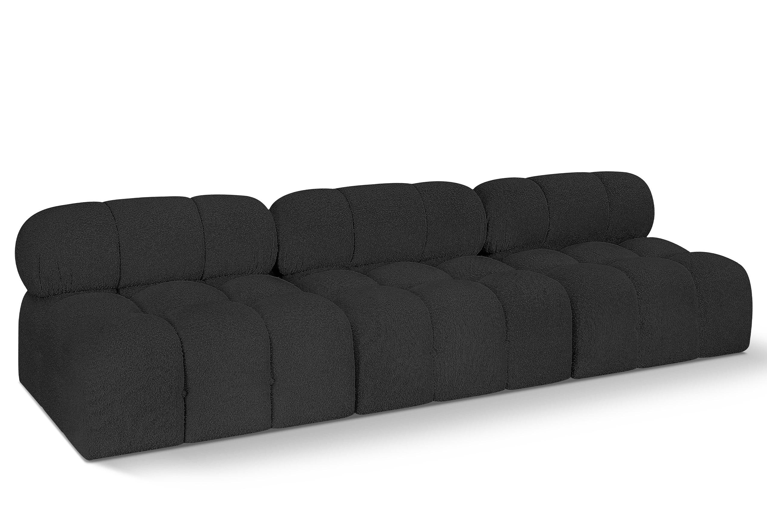 Contemporary, Modern Modular Sofa AMES 611Black-S102B 611Black-S102B in Black 