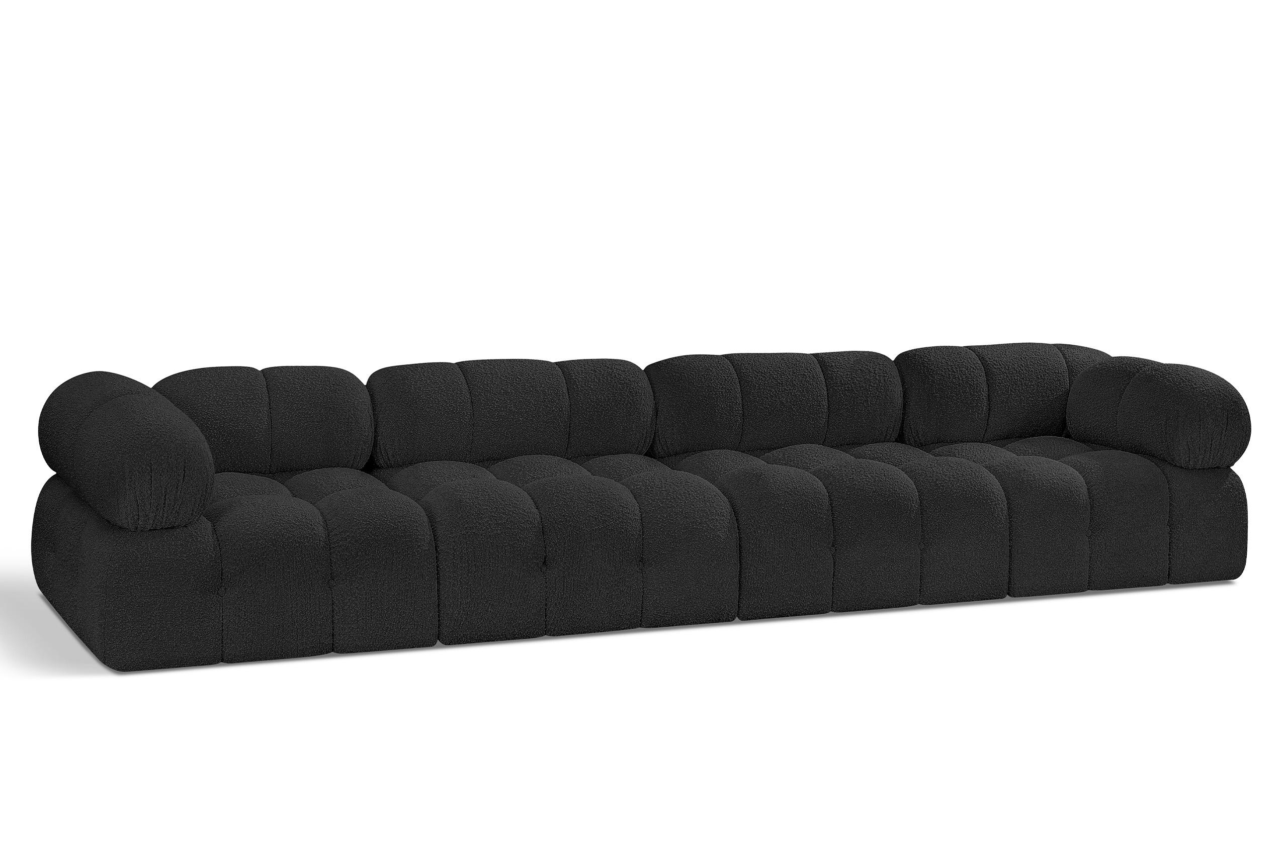Contemporary, Modern Modular Sofa AMES 611Black-S136A 611Black-S136A in Black 