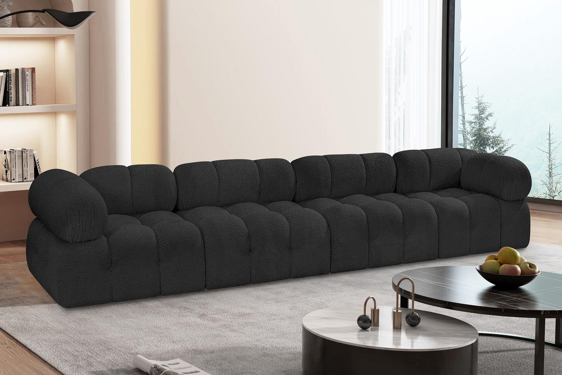

    
Black Boucle Modular Sofa AMES 611Black-S136A Meridian Modern Contemporary
