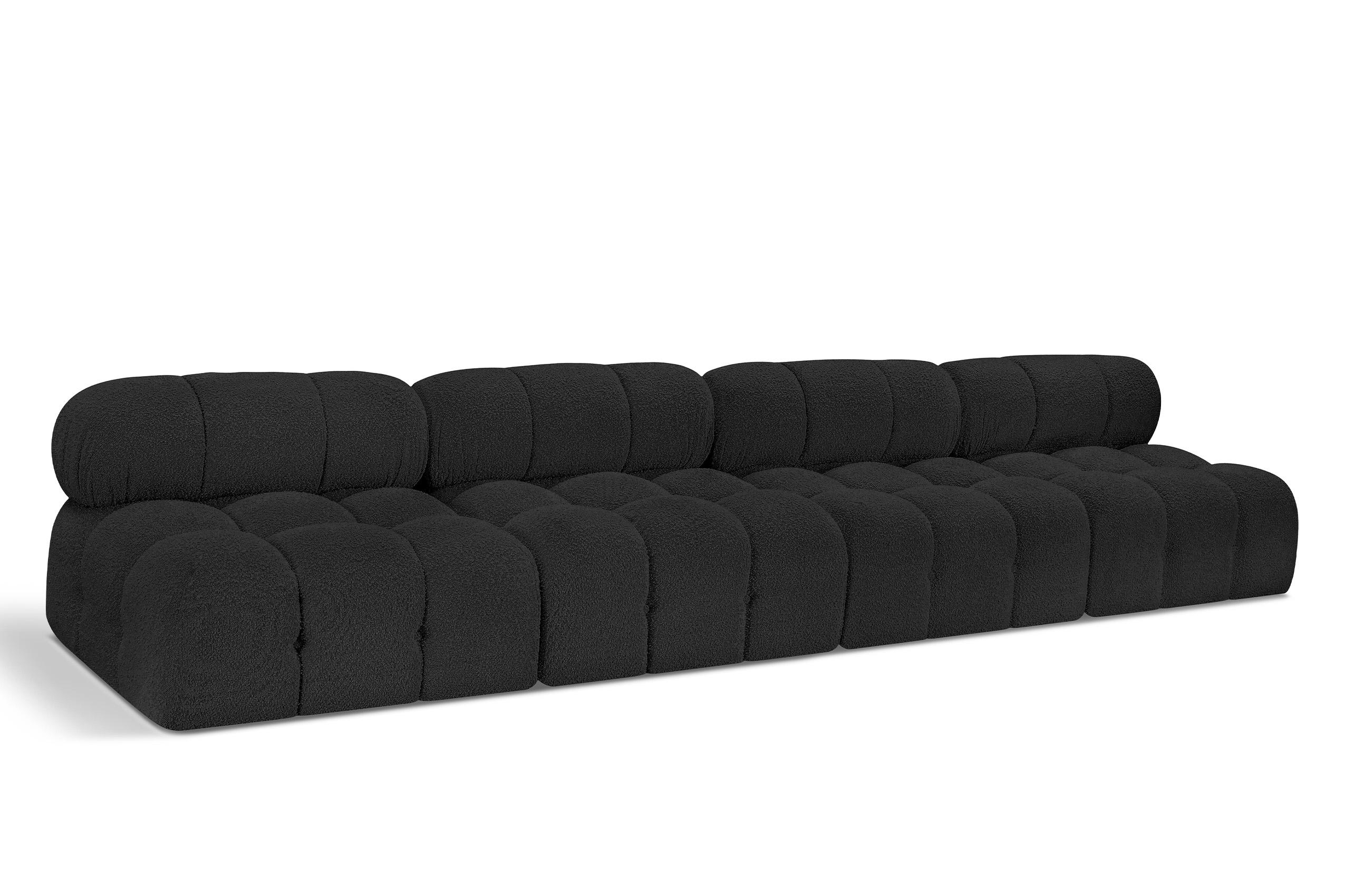 Contemporary, Modern Modular Sofa AMES 611Black-S136B 611Black-S136B in Black 