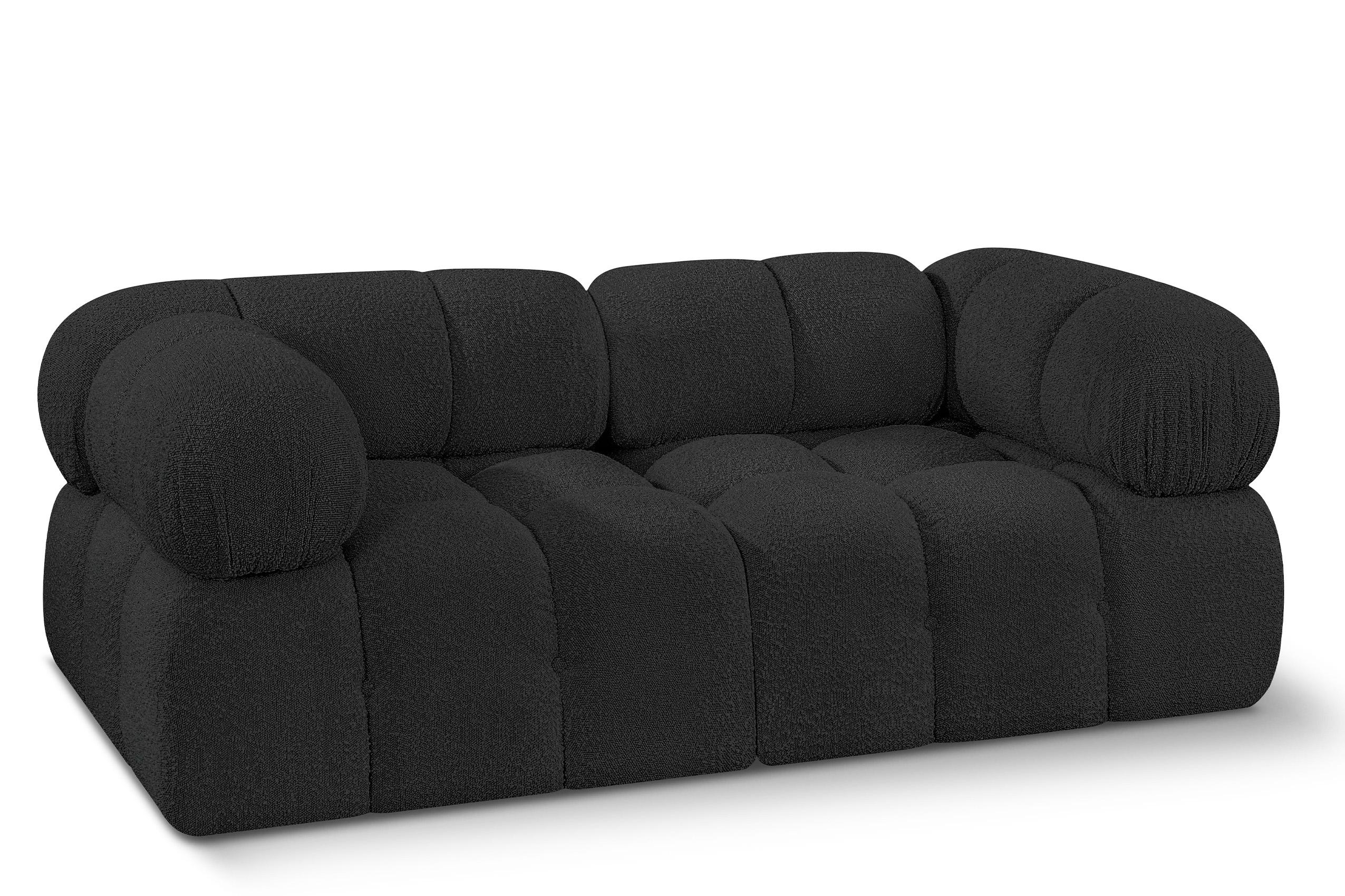 Contemporary, Modern Modular Sofa AMES 611Black-S68A 611Black-S68A in Black 