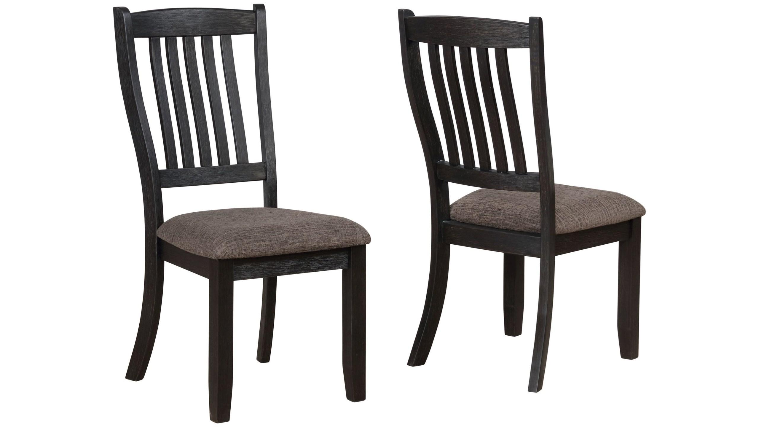 

    
Black & Brown Dining Chair Set by Crown Mark Jorie 2142S-2pcs
