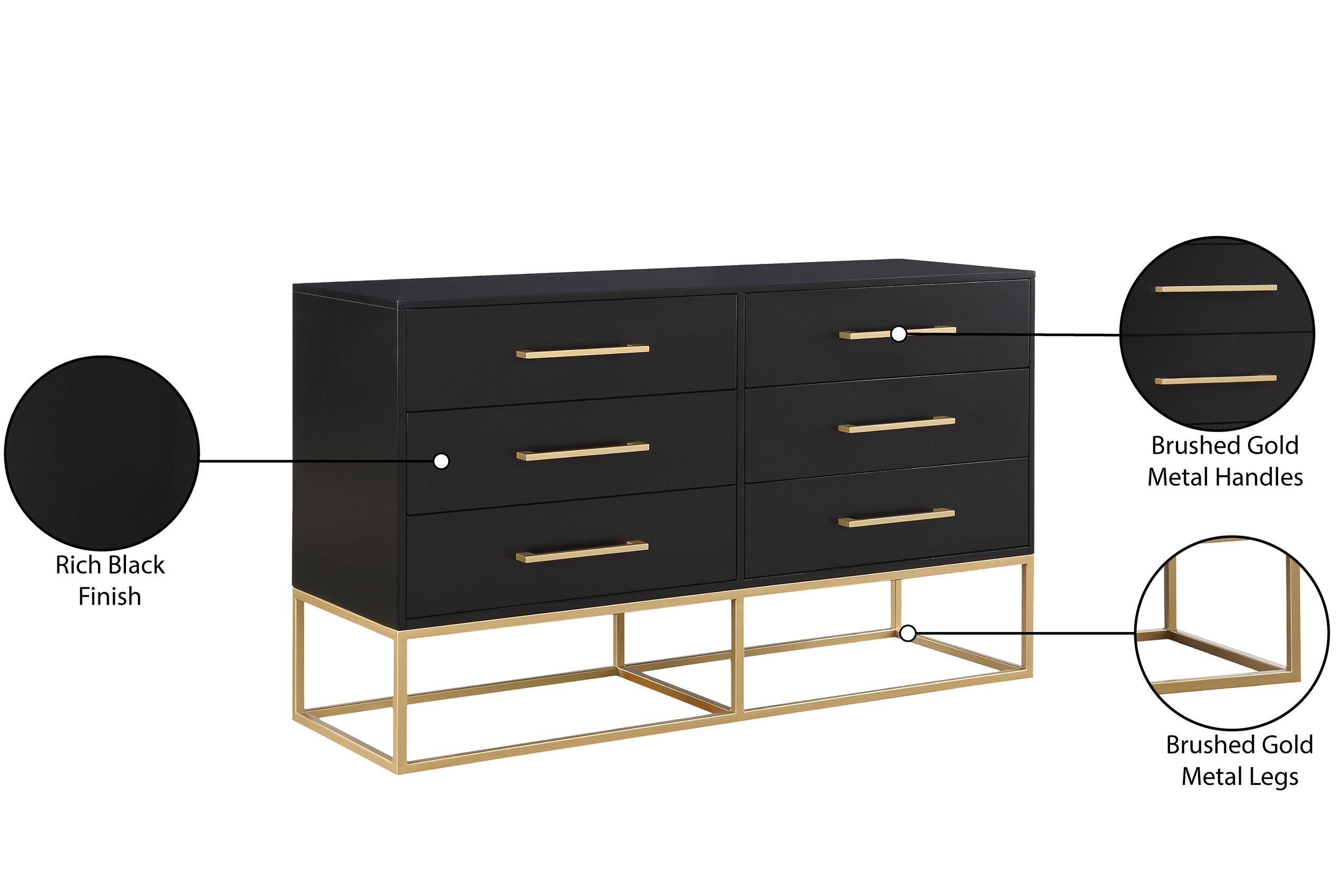 

    
848Black-D Meridian Furniture Dresser
