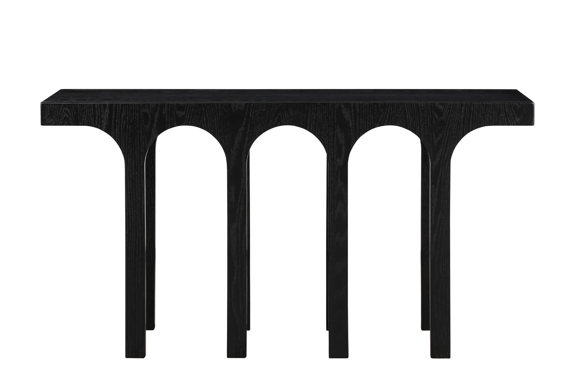 

    
99075Black-T Meridian Furniture Console Table
