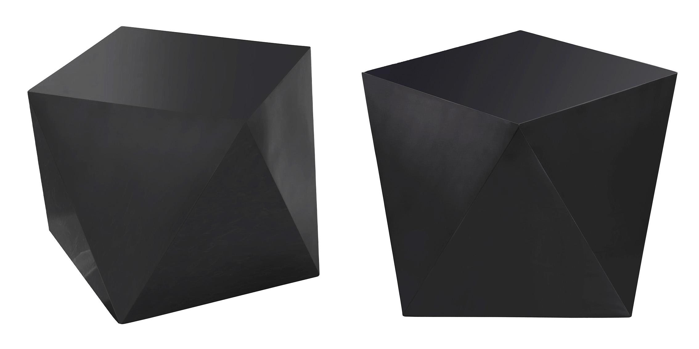 

    
Black Diamond Shape End Table Set 2 GEMMA 222Black Meridian Contemporary Modern
