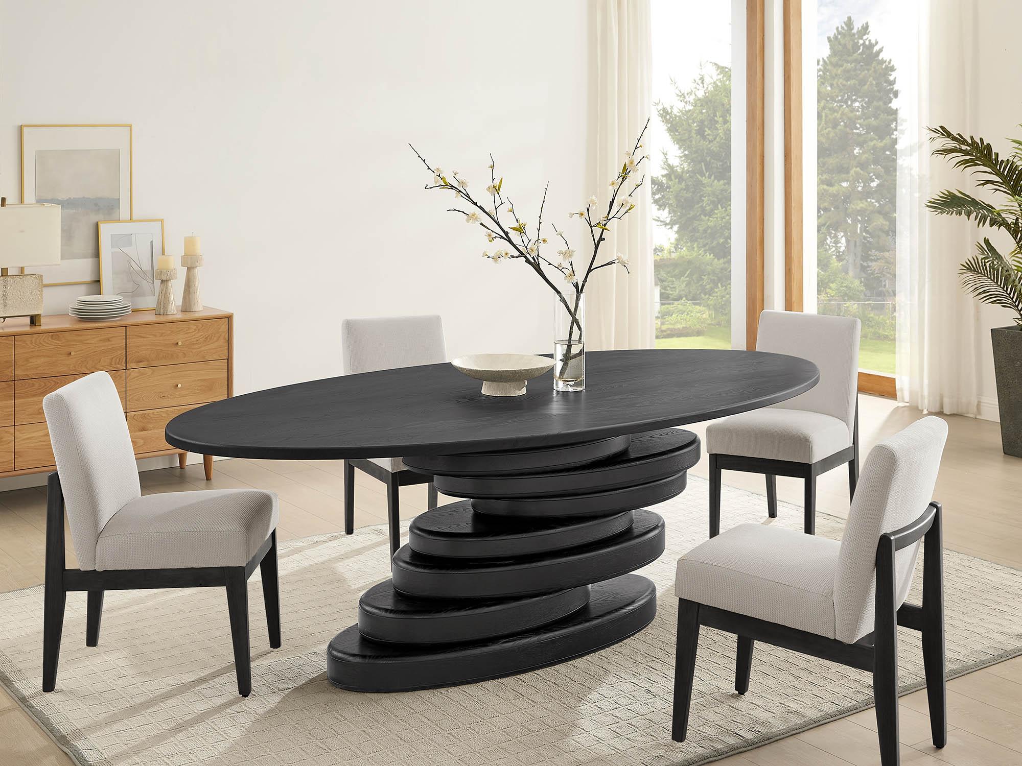 

    
Black Dining Table MORIAH 924Black-T Meridian Contemporary Modern
