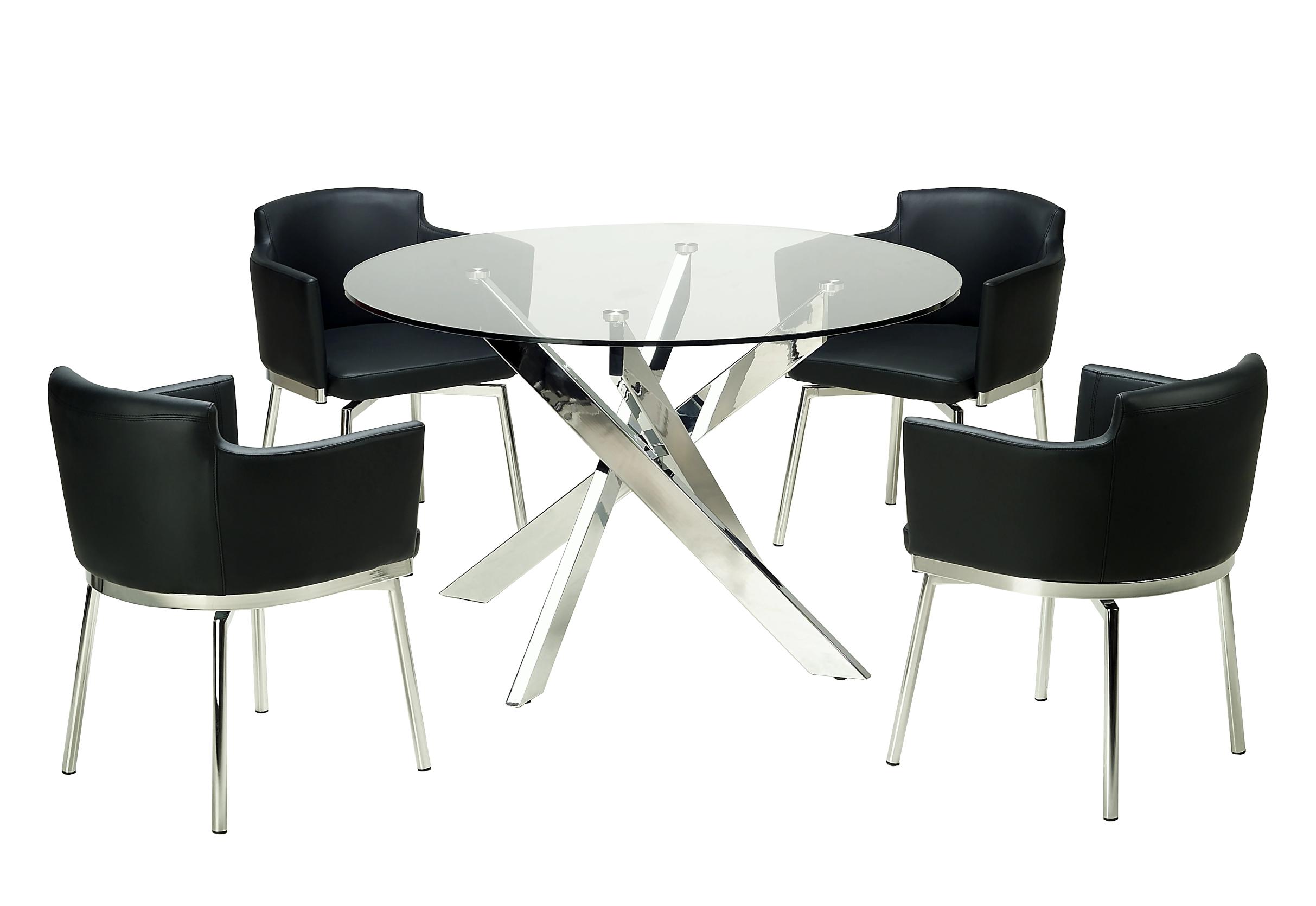 

    
DUSTY-AC-BLK-KD-Set-2 Chintaly Imports Dining Chair Set
