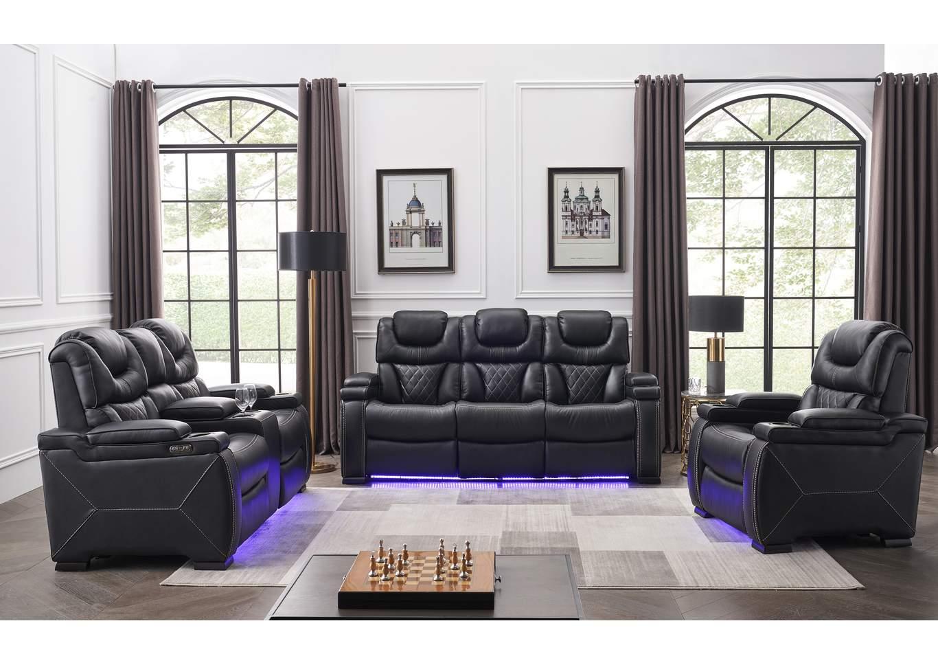 

    
Galaxy Home Furniture LEXUS Recliner Chair Set Black GHF-808857586216-Set-2
