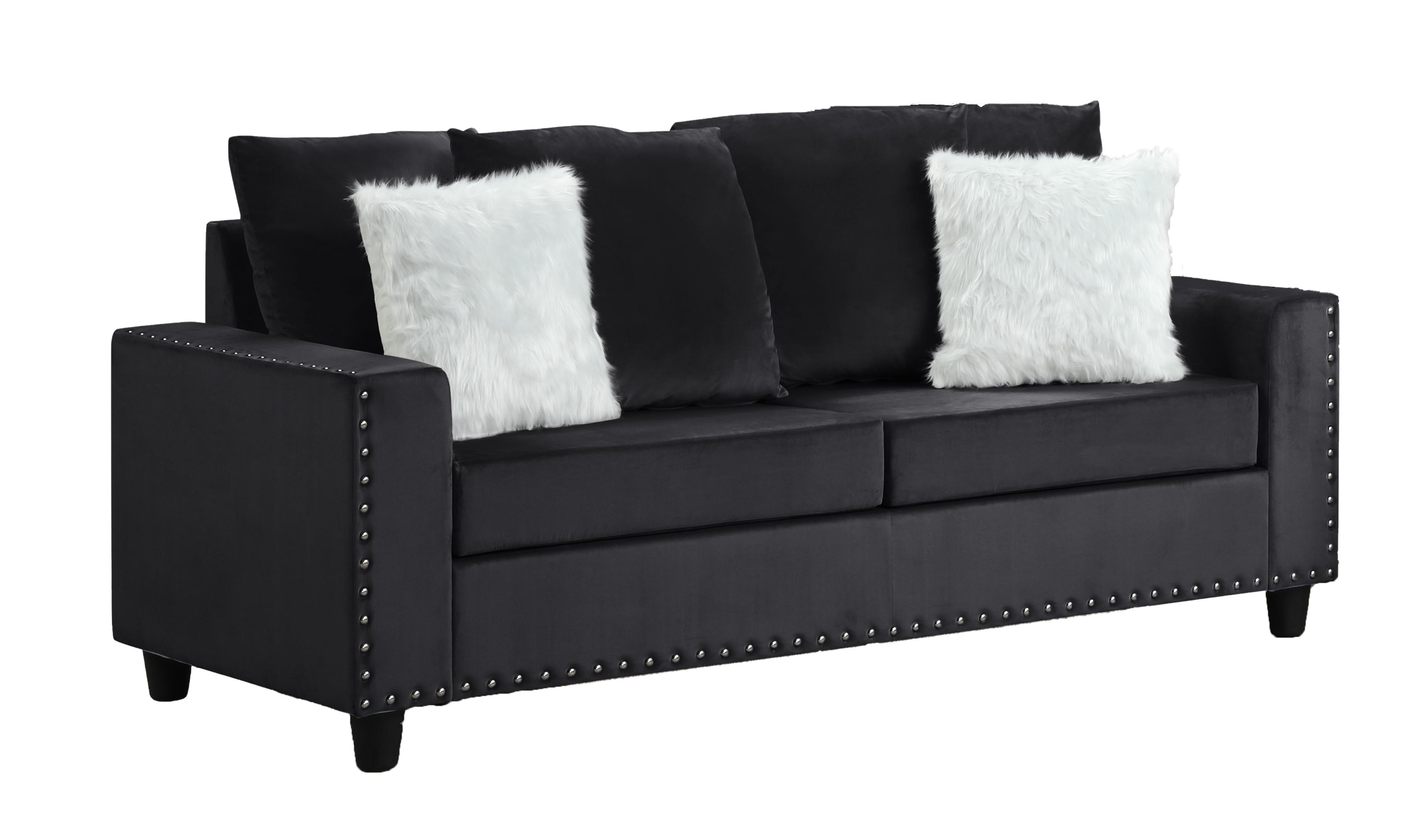 

                    
Galaxy Home Furniture MORRIS Sofa Set Black Velvet Purchase 

