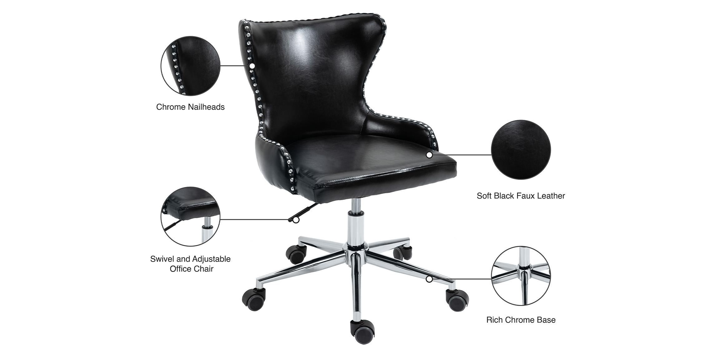 

    
168Black Meridian Furniture Office Chair
