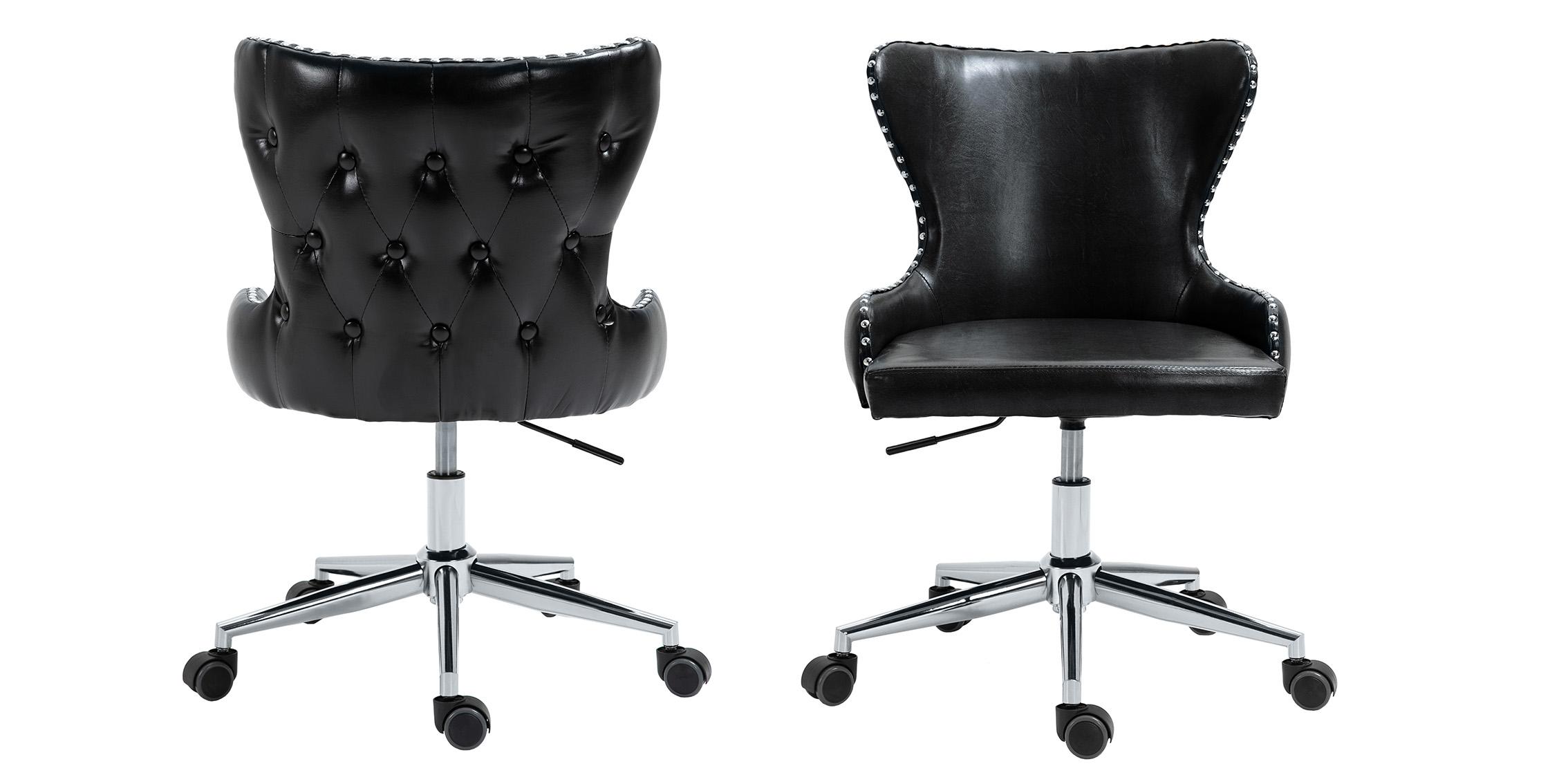 

        
Meridian Furniture HENDRIX 168Black Office Chair Chrome/Black Faux Leather 094308251219
