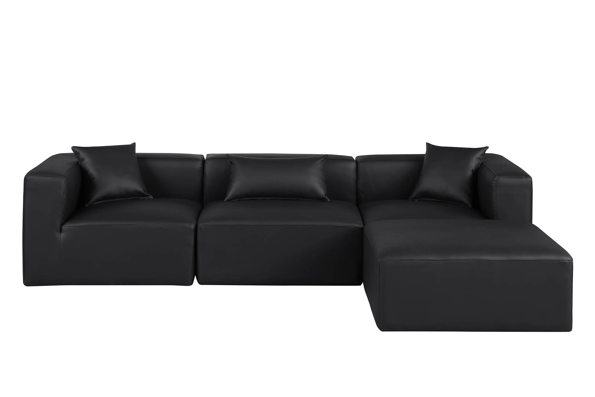 

        
Meridian Furniture CUBE 668Black-Sec4A Modular Sectional Sofa Black Faux Leather 094308317243
