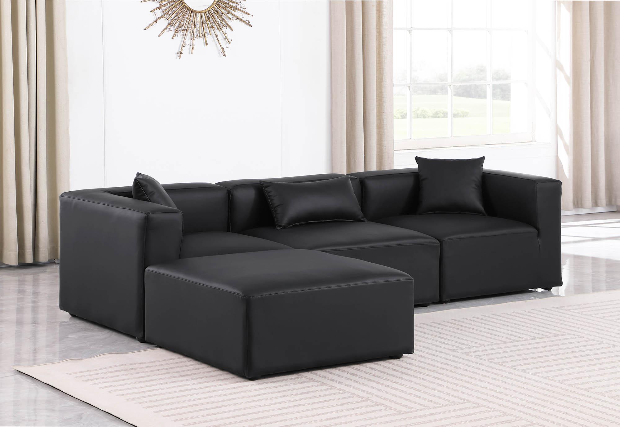 

    
Black Faux Leather Modular Sectional CUBE 668Black-Sec4A Meridian Contemporary

