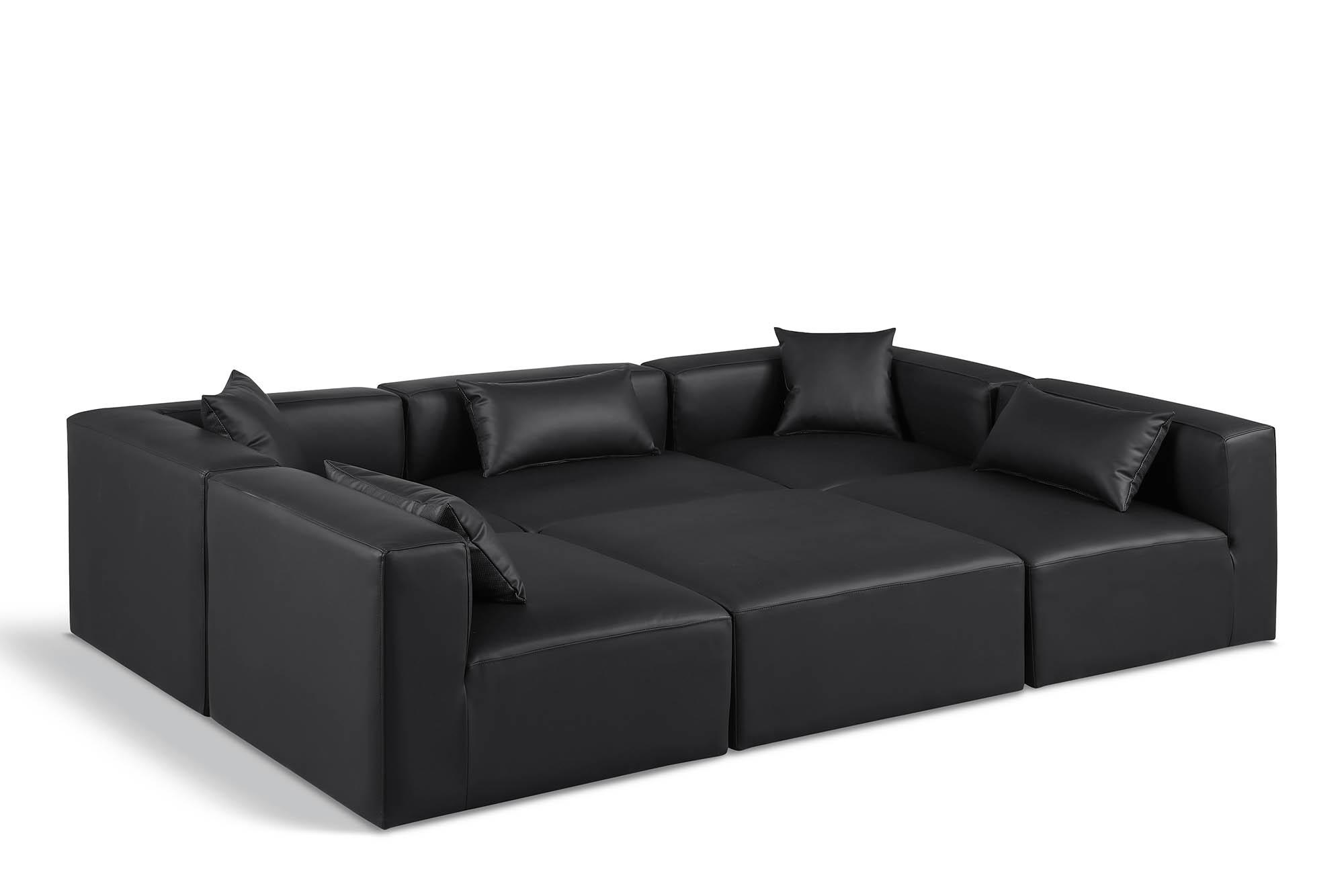 

    
Black Faux Leather Modular Sectional CUBE 668Black-Sec6C Meridian Contemporary

