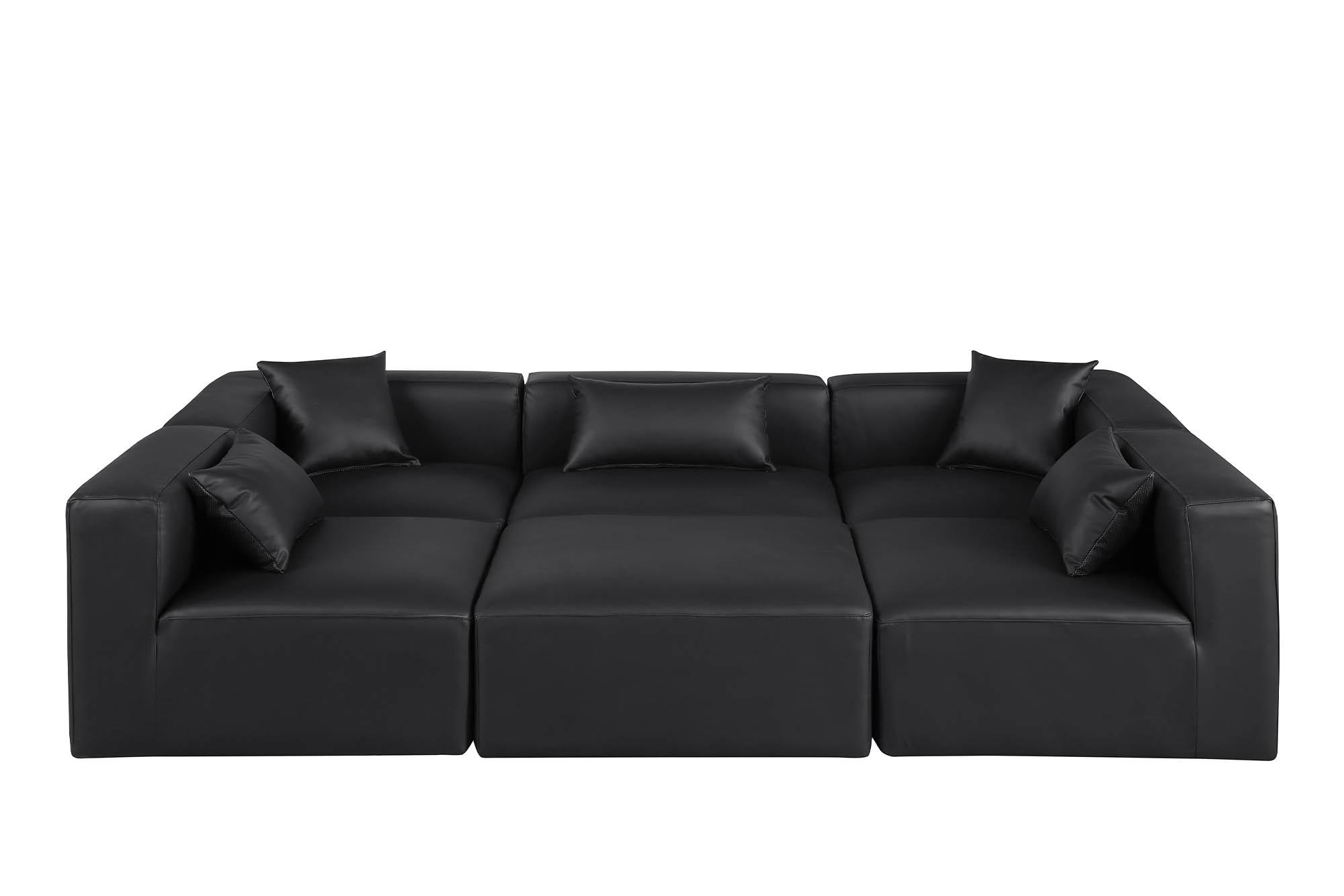 

        
Meridian Furniture CUBE 668Black-Sec6C Modular Sectional Sofa Black Faux Leather 094308317328
