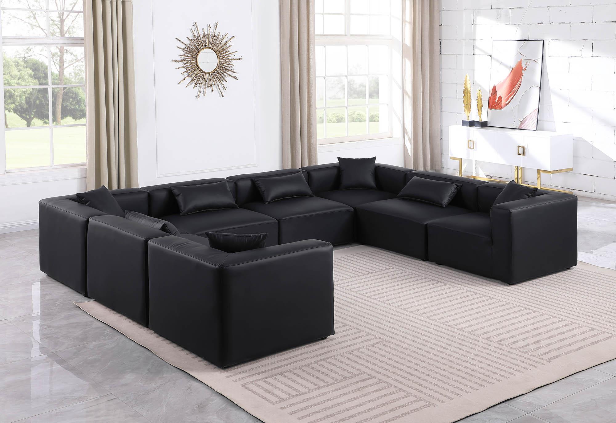 

    
Black Faux Leather Modular Sectional CUBE 668Black-Sec8A Meridian Contemporary
