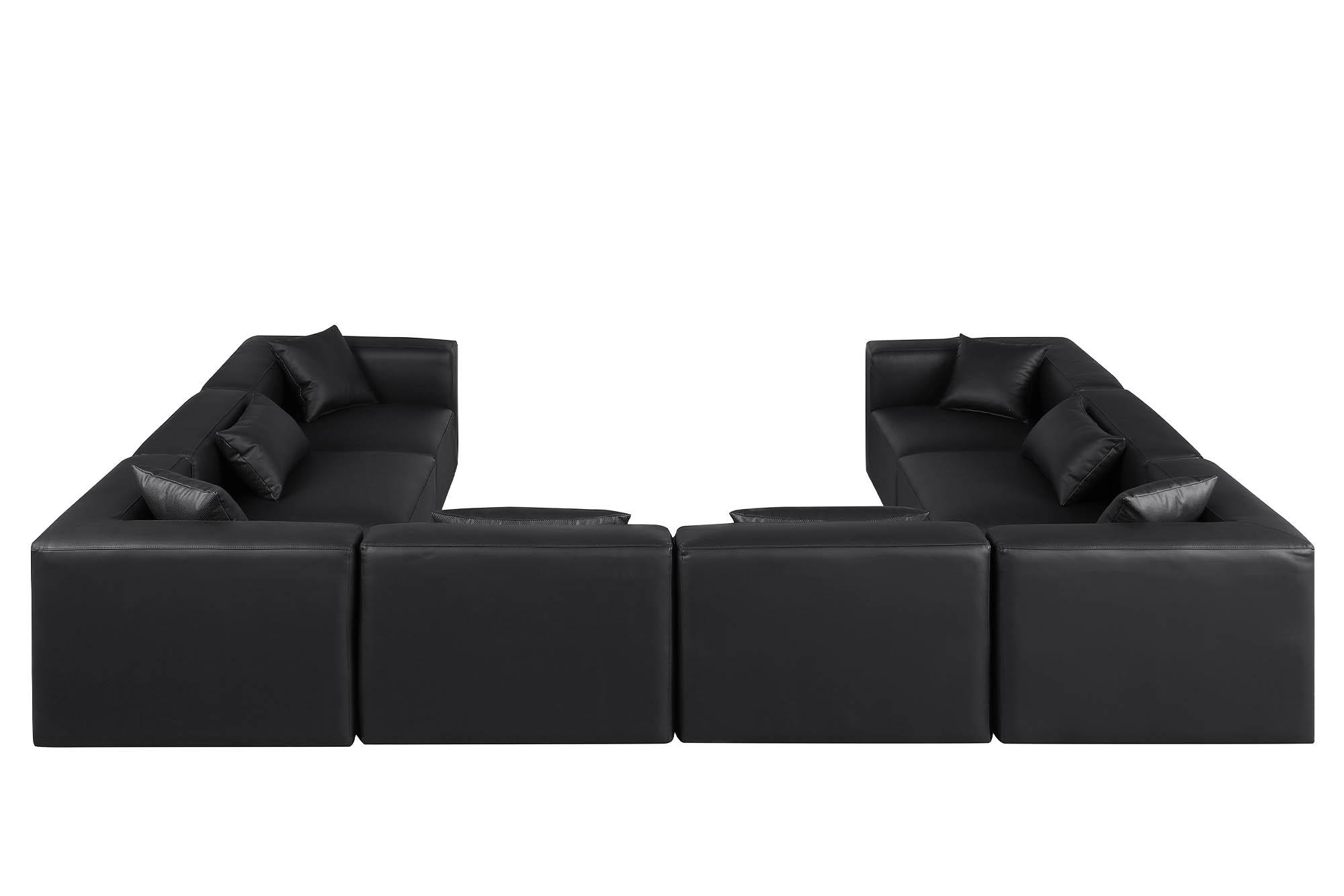 

        
Meridian Furniture CUBE 668Black-Sec8A Modular Sectional Sofa Black Faux Leather 094308317373
