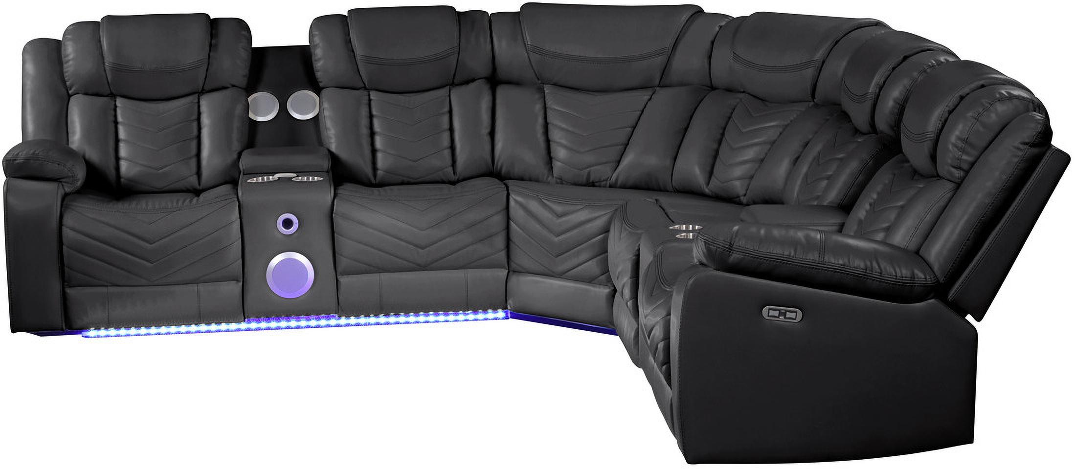 

    
Galaxy Home Furniture Challenger Recliner Sectional Black Challenger-BL
