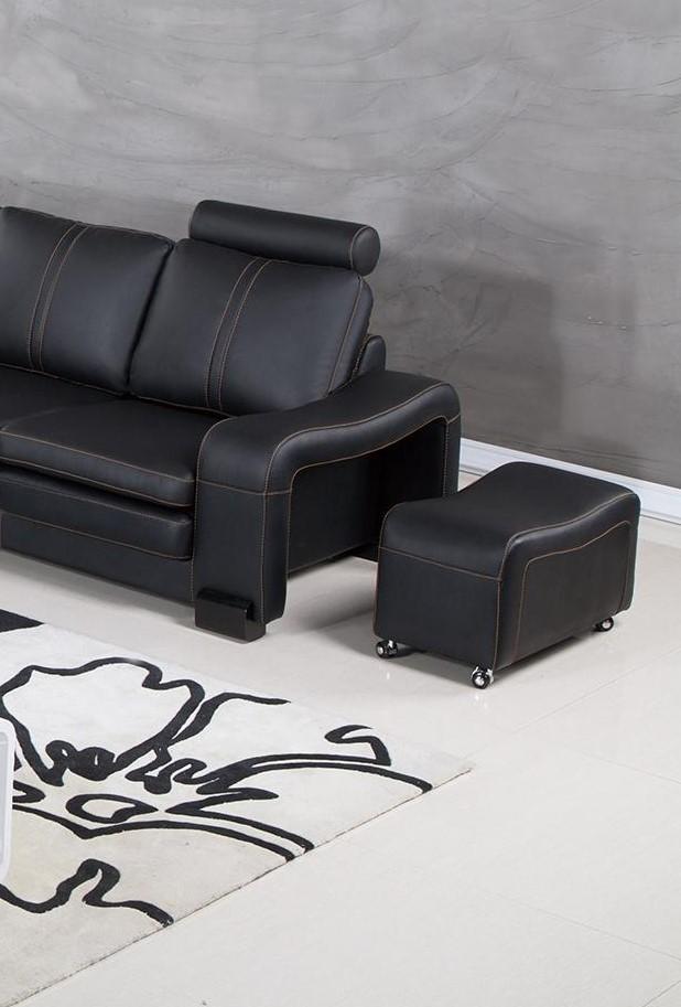 

    
AE-L213M-BK-Set-6 American Eagle Furniture Sectional Sofa Set
