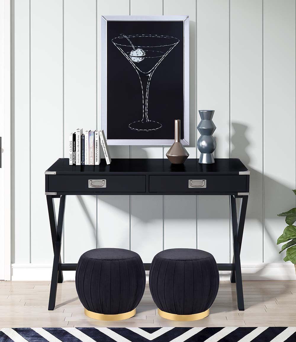 

    
Black Finish Console Table by Acme Furniture Amenia AC00908
