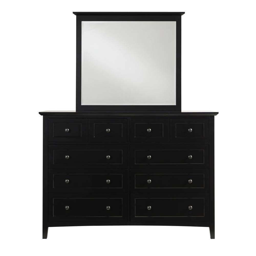 

    
Black Finish Shaker Style King Panel Bedroom Set 5Pcs w/Chest PARAGON by Modus Furniture
