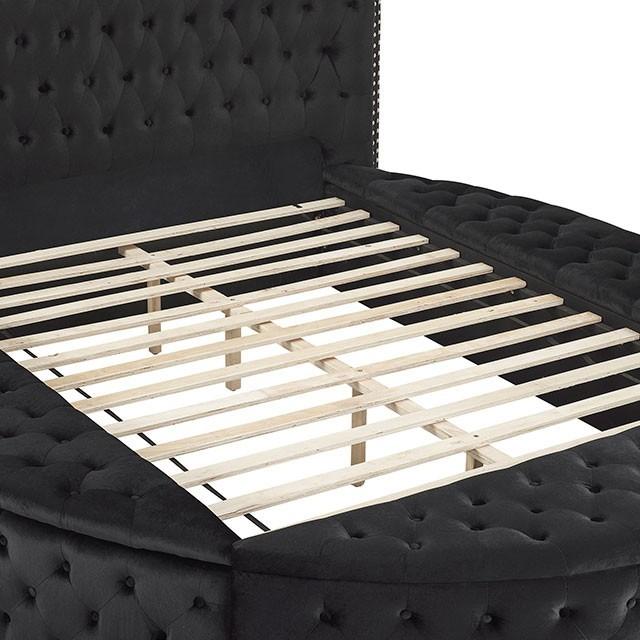 

                    
Furniture of America Delilah Platform Bed Black Velvet Purchase 
