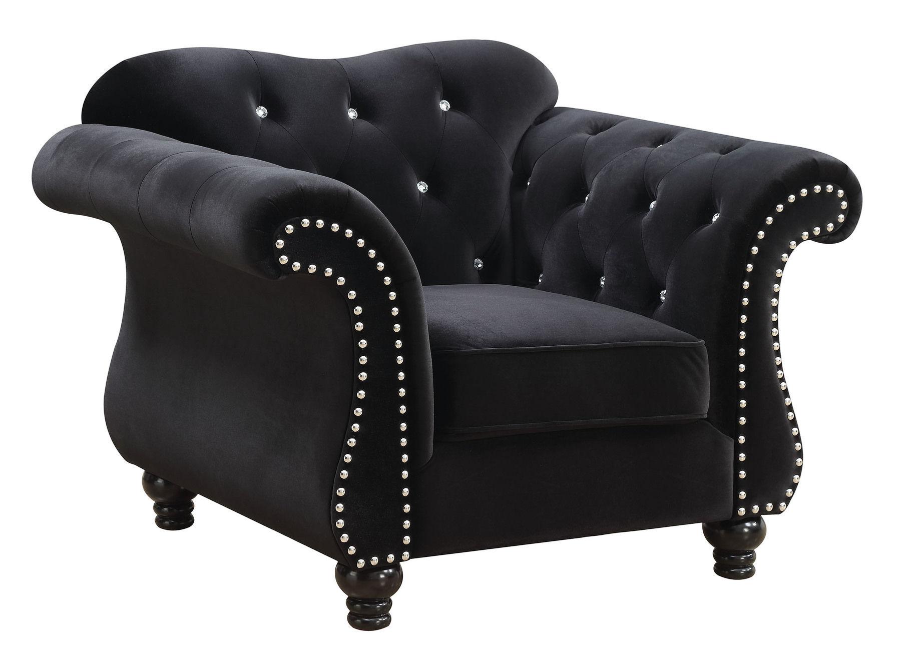 

                    
Buy Glam Black Flannelette Living Room Set 3pcs Furniture of America CM6159BK-3PC Jolanda
