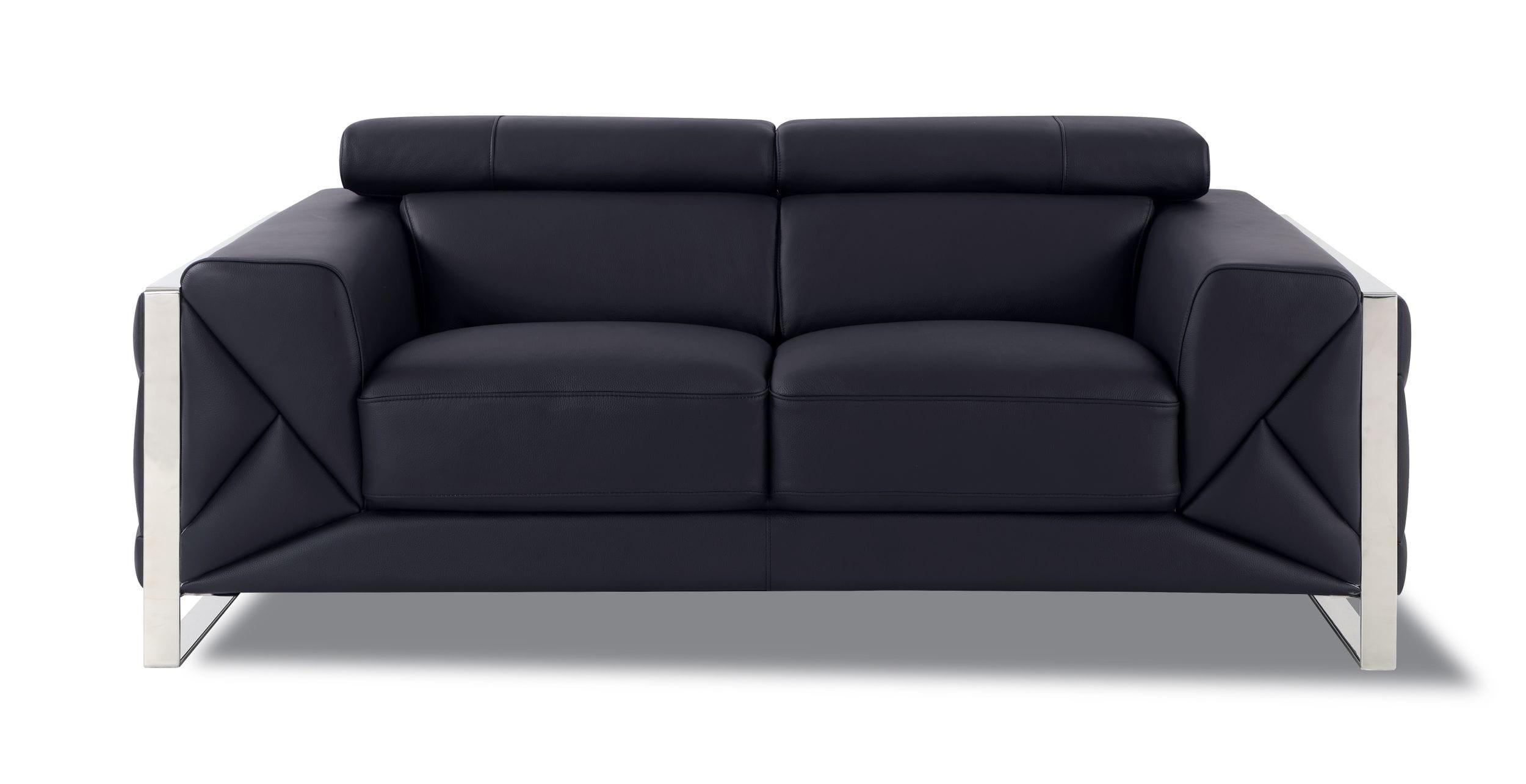 

        
Global United 903-BLACK Sofa and Loveseat Set Black Genuine Italian Leatder 810036121132
