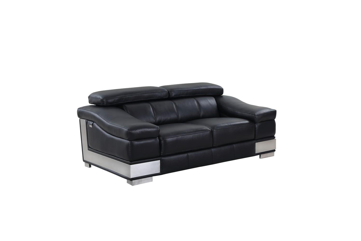 

    
415-BLACK-2PC Global United Sofa and Loveseat Set
