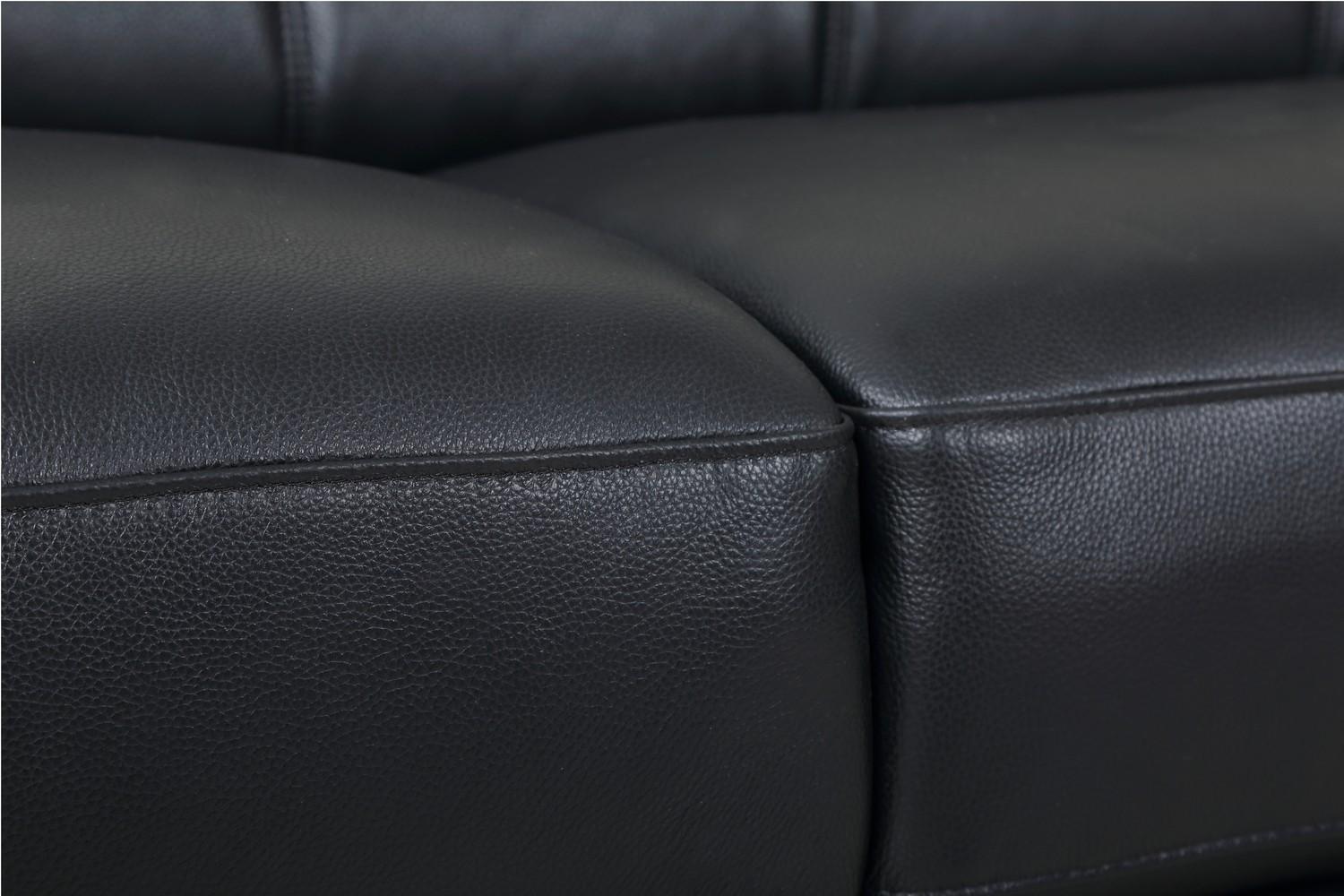 

        
083398864027Black Genuine Italian Leather Sofa & Loveseat Set Modern Global United 415
