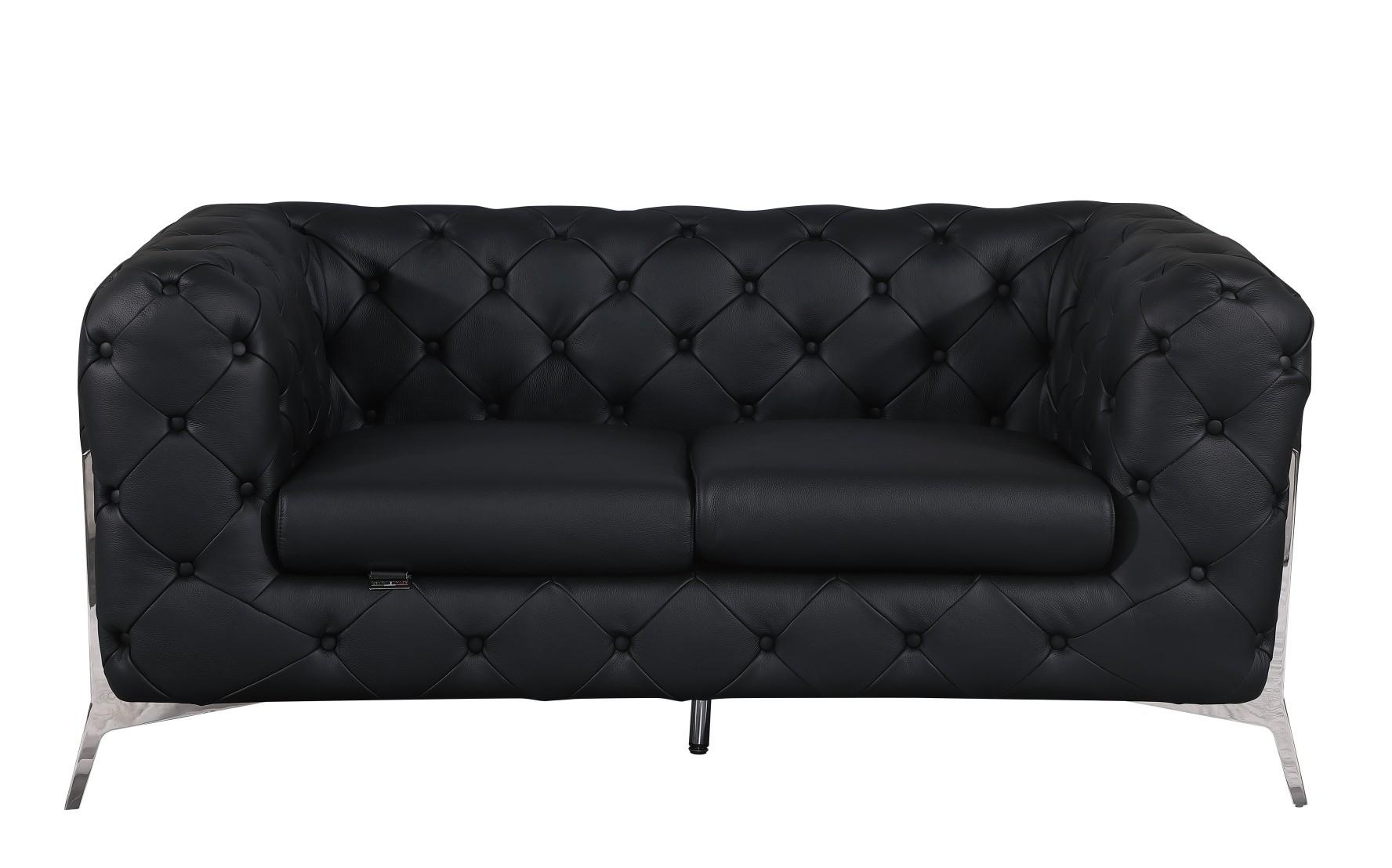 

                    
Global United 970 Sofa and Loveseat Set Black Top grain leather Purchase 
