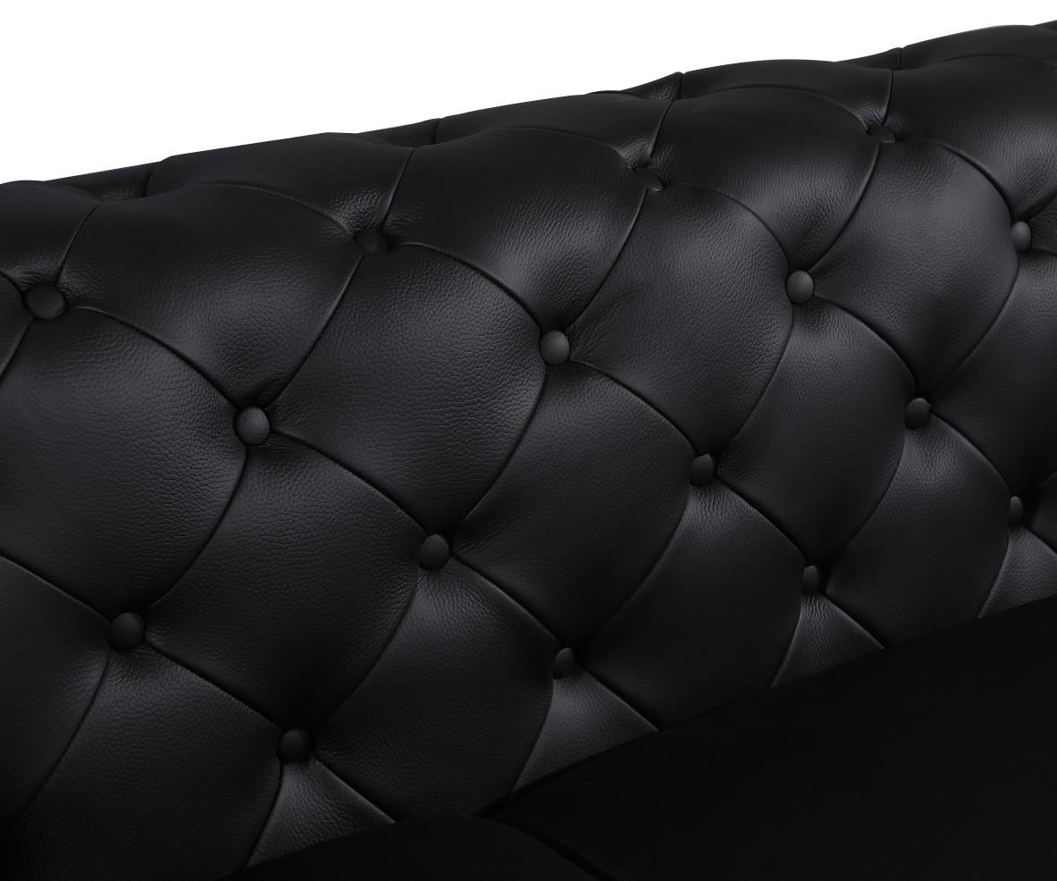 

    
Black Genuine Italian Leather Sofa Set 2Pcs Contemporary 970 Global United
