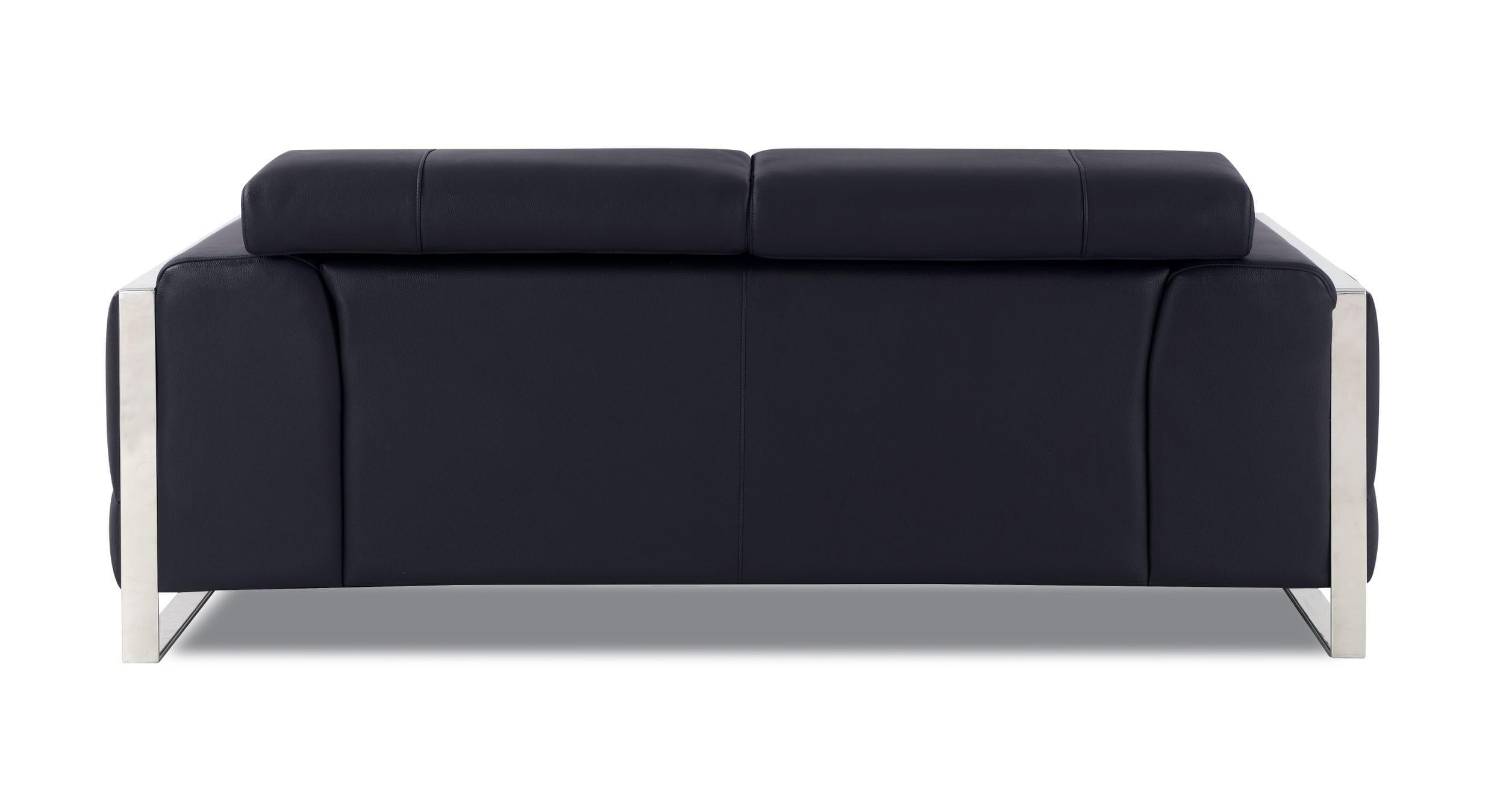

    
903-BLACK-3-PC Black Genuine Italian Leather Sofa Set 3 Pcs Modern Global United 903

