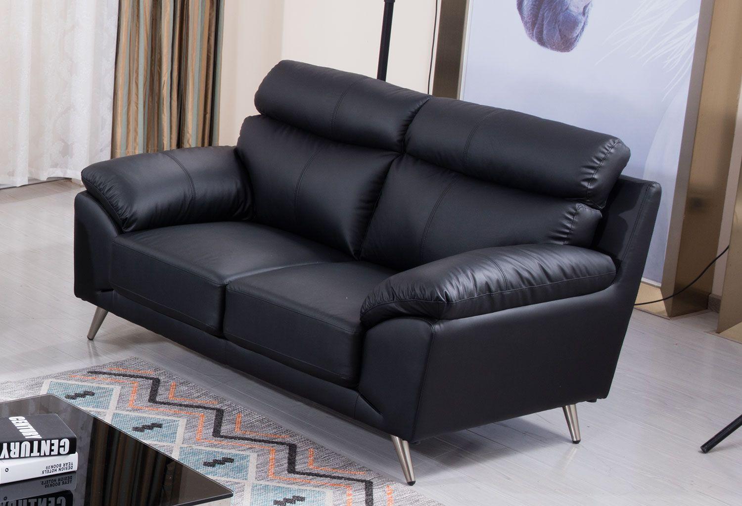 

    
American Eagle Furniture EK528-B-SF Sofa Set Black EK528-B-SF-Set-3

