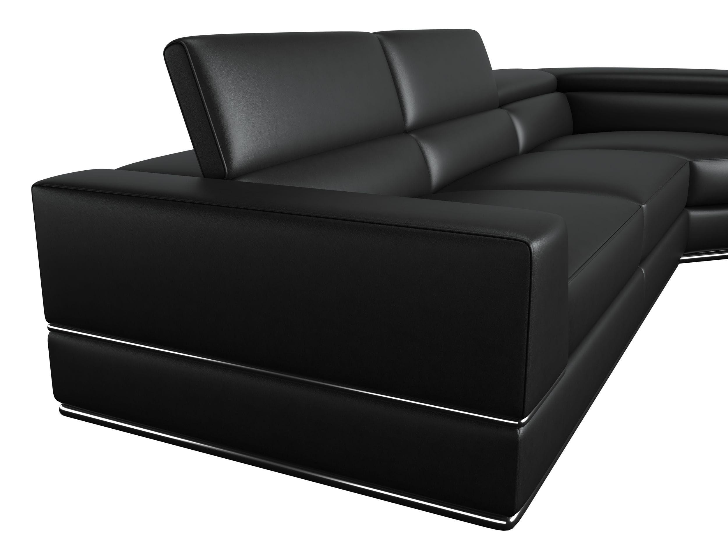 

                    
VIG Furniture VGCA5106-BL-BLK-SECT 78547 Sectional Sofa Black Bonded Leather Purchase 
