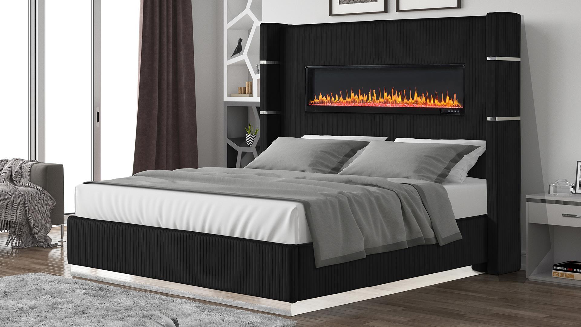 

    
Galaxy Home Furniture LIZELLE Black Platform Bedroom Set Black LIZELLE-BLK-EK-NDM-4PC
