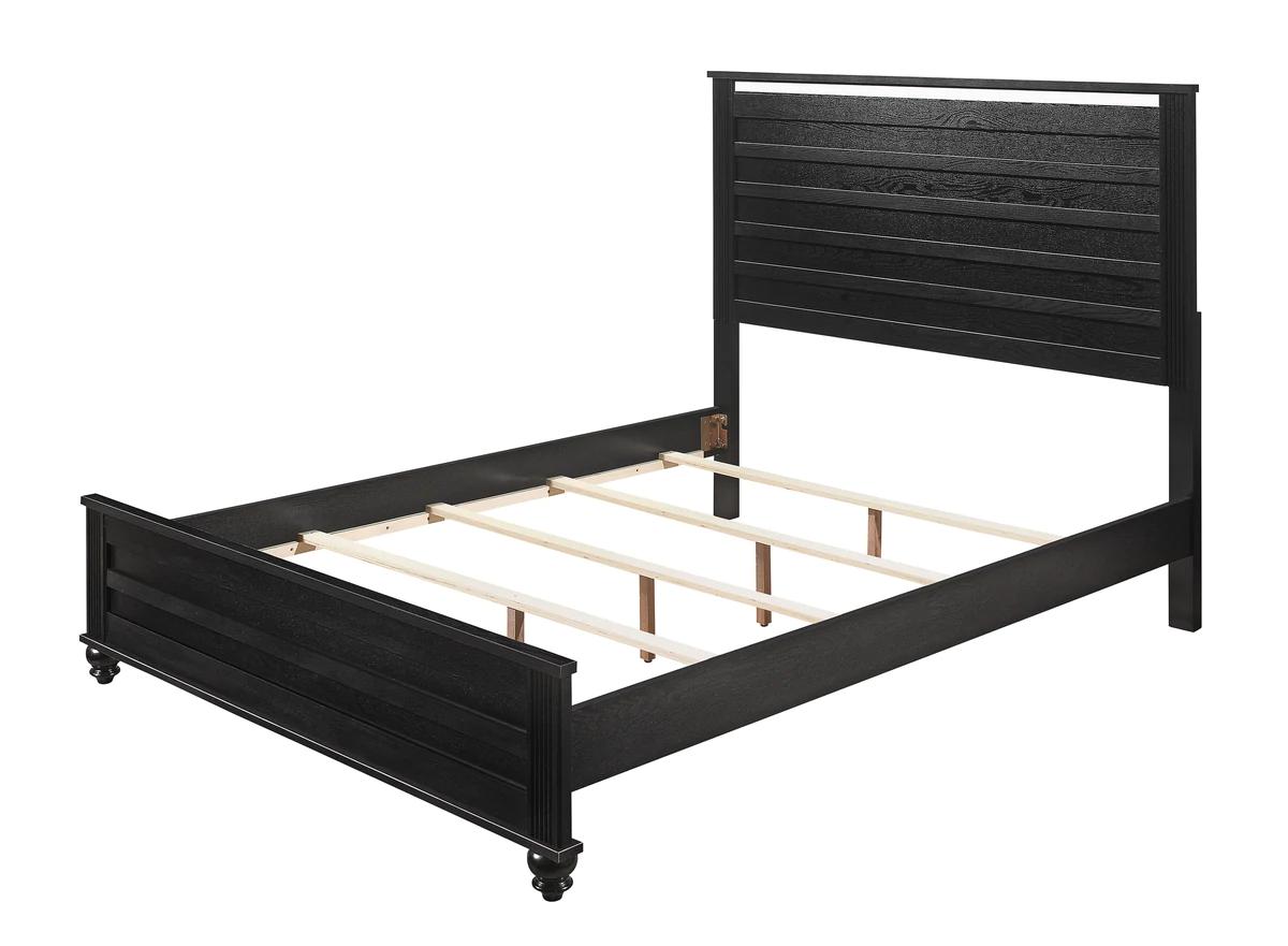 

    
Crown Mark Gaston Panel Bed Black B9530-K-Bed
